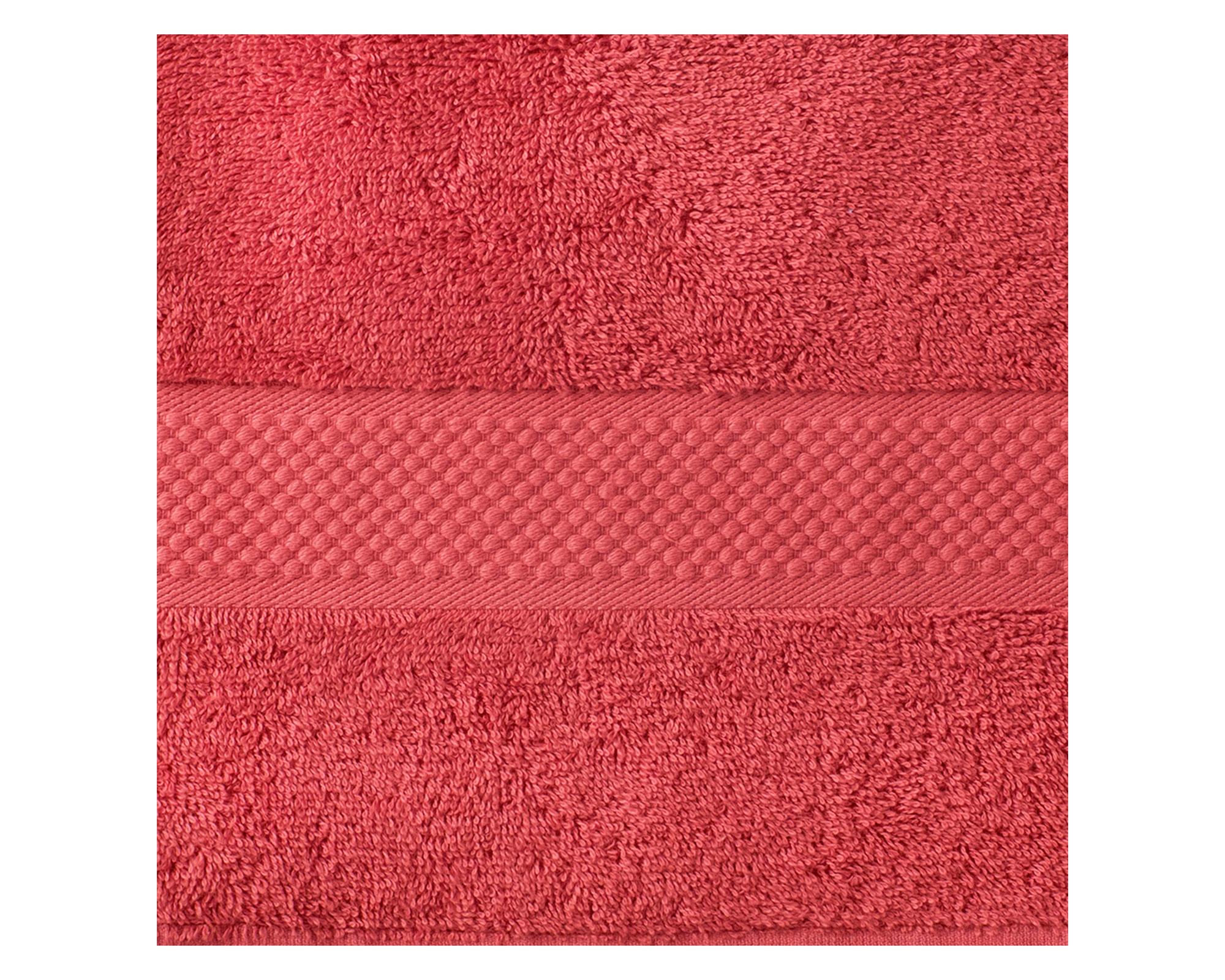 Set toalla mediana 45x90 cm + Toalla grande 70x140 cm rojo-2