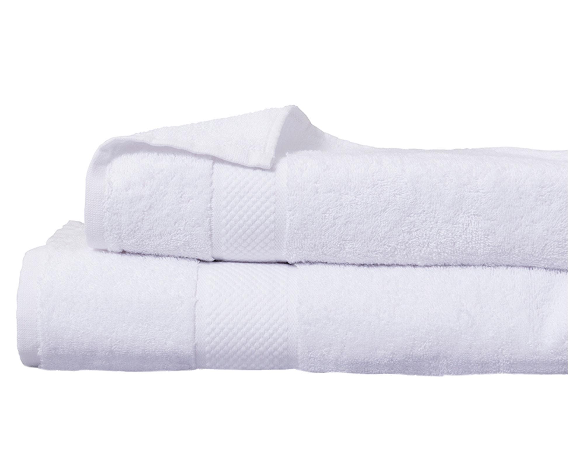 Set toalla mediana 45x90 cm + Toalla grande 70x140 cm blanco-0