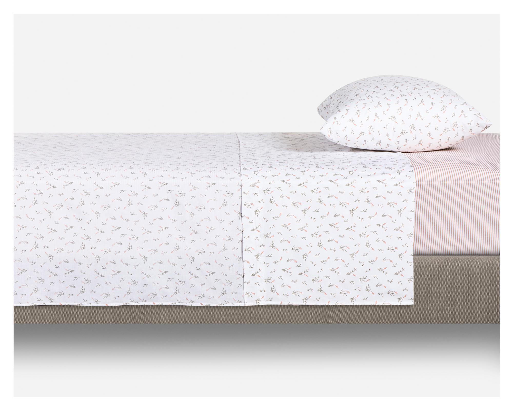 Juego sábanas Miniprint Fresia 1.5 plazas 180 hilos-1