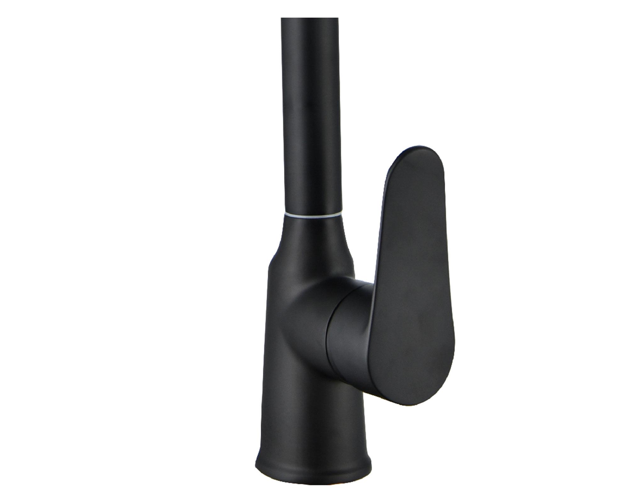 Monomando lavaplatos Aren matte black cool-1