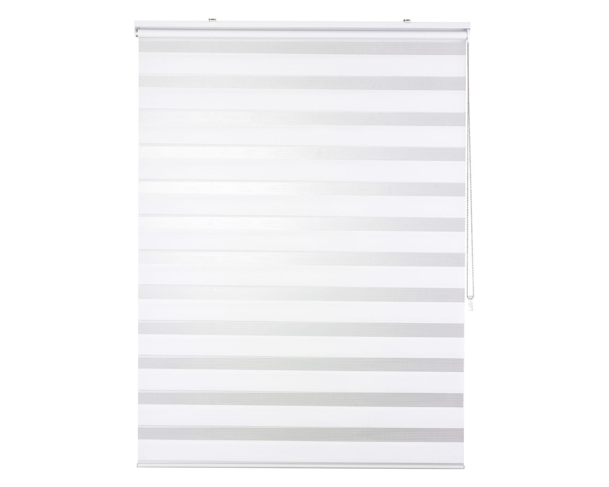 Cortina roller dúo sin cenefa 180x165 cm blanco-0