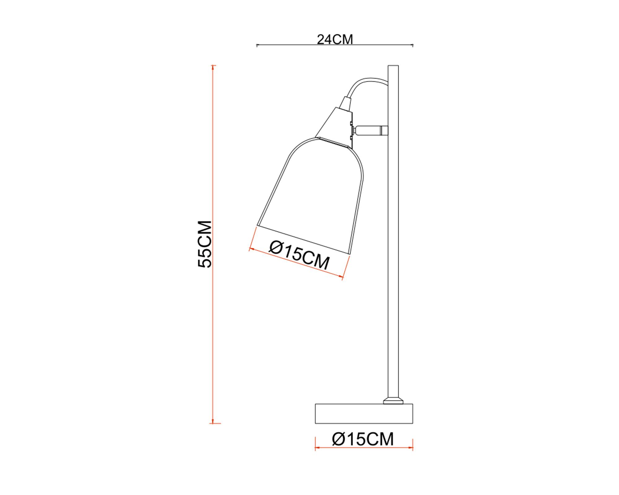 Lámpara escritorio Base mármol 1L E27-3