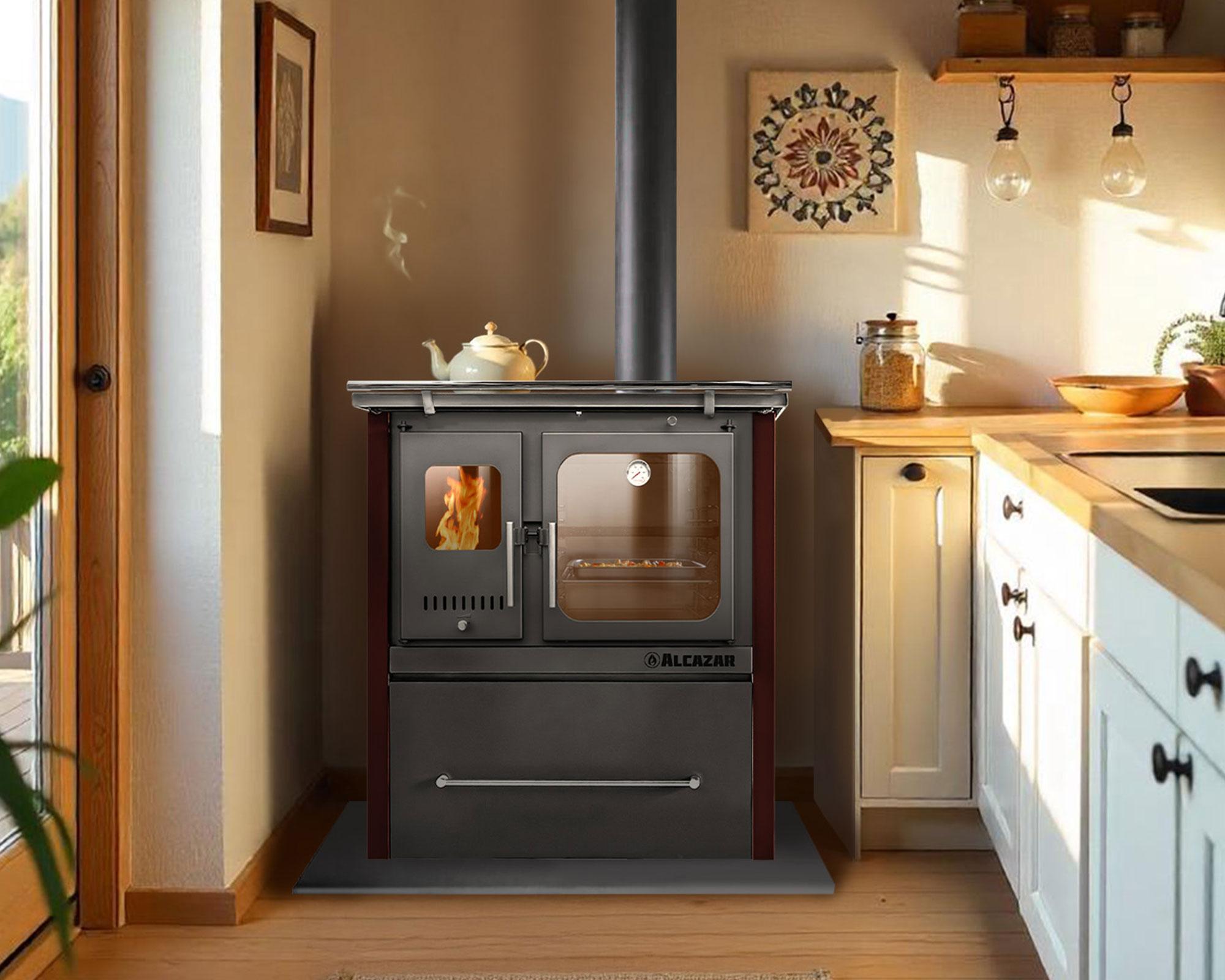 Cocina leña Europea burdeo M90-6