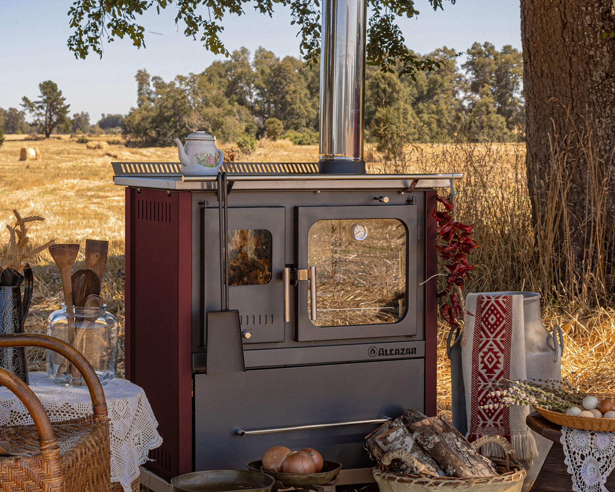 Cocina leña Europea burdeo M90-9