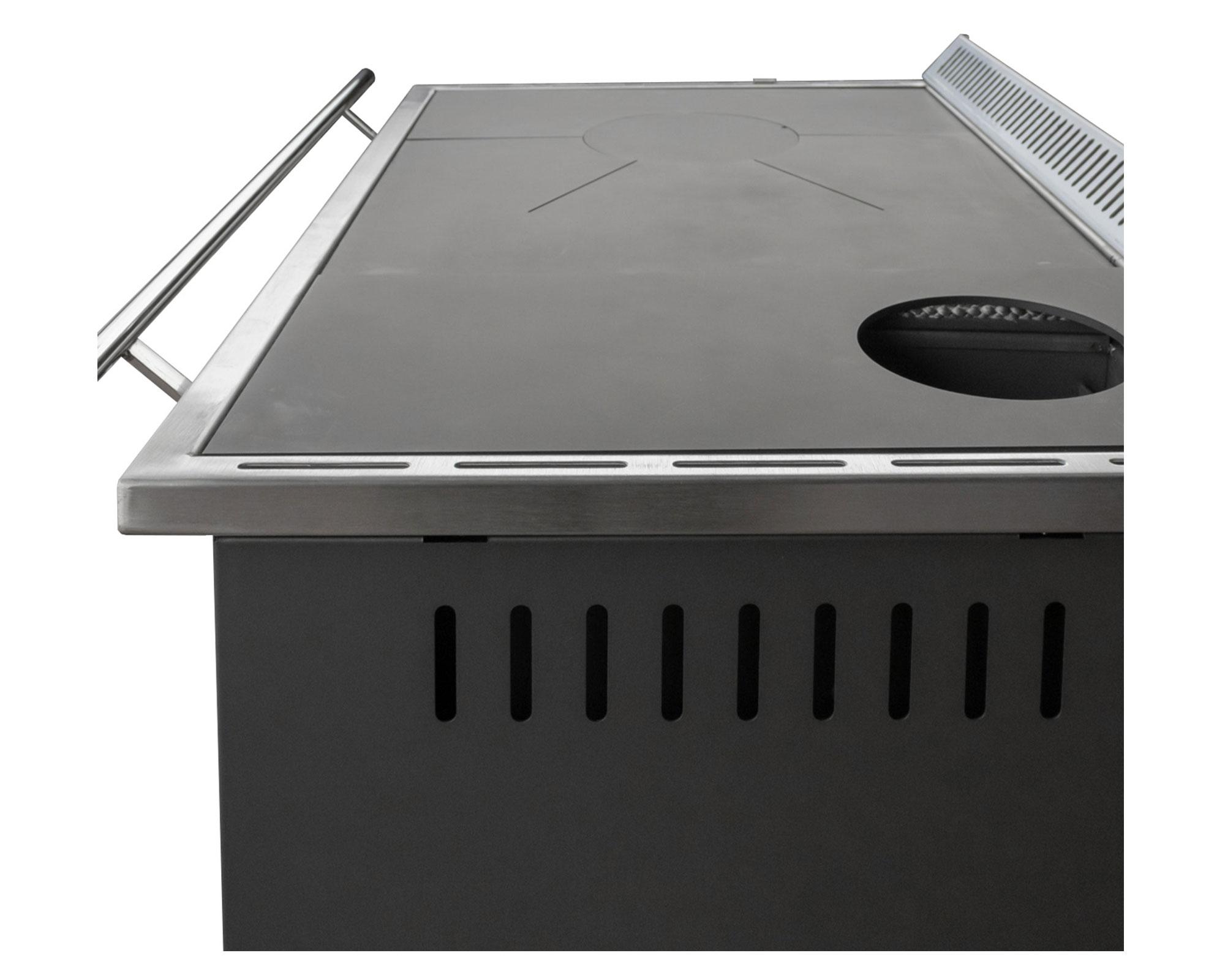 Cocina a leña Europea S900 gris-3