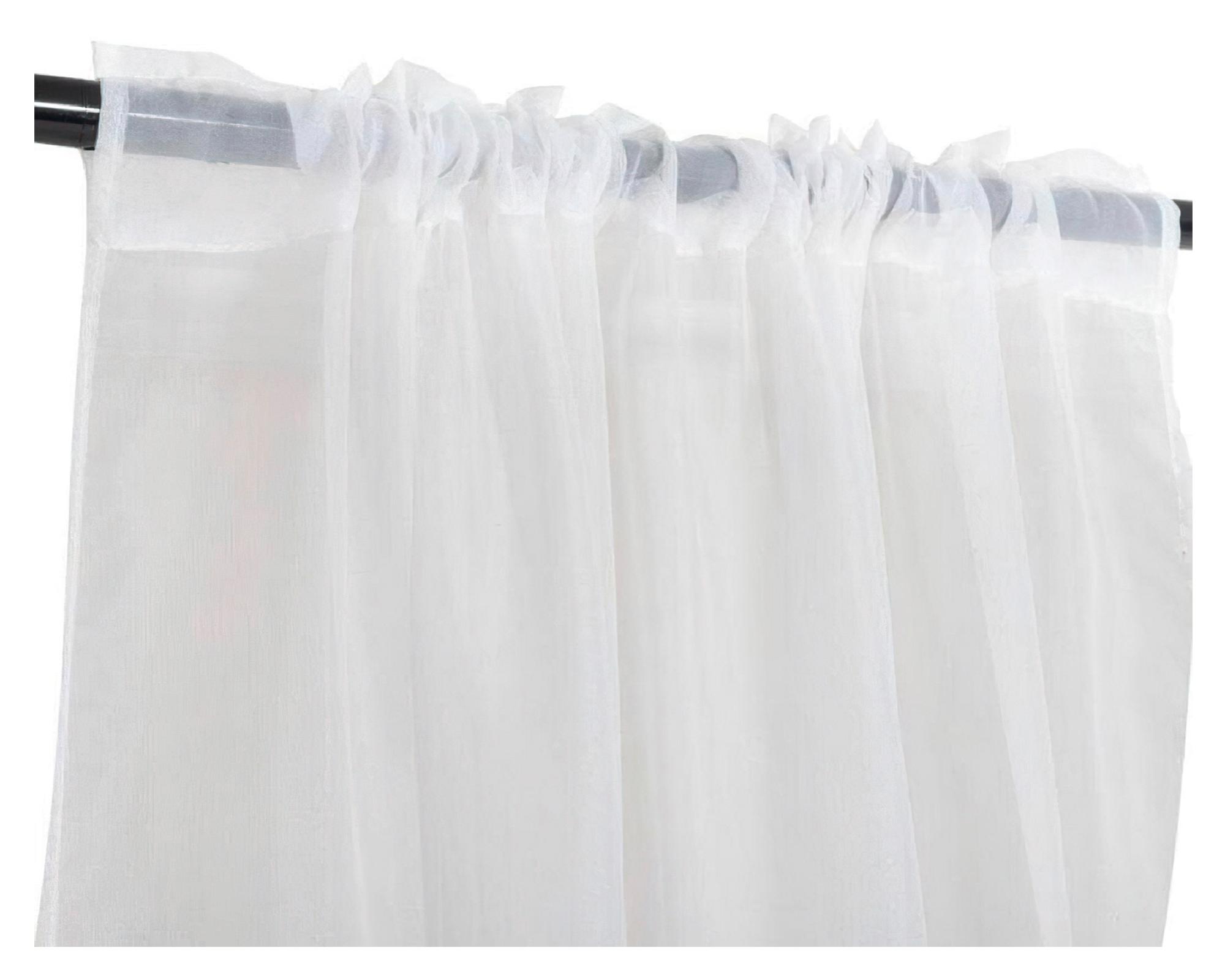 Set 2 cortinas velo Pasatubo 140x225 cm blanco-1
