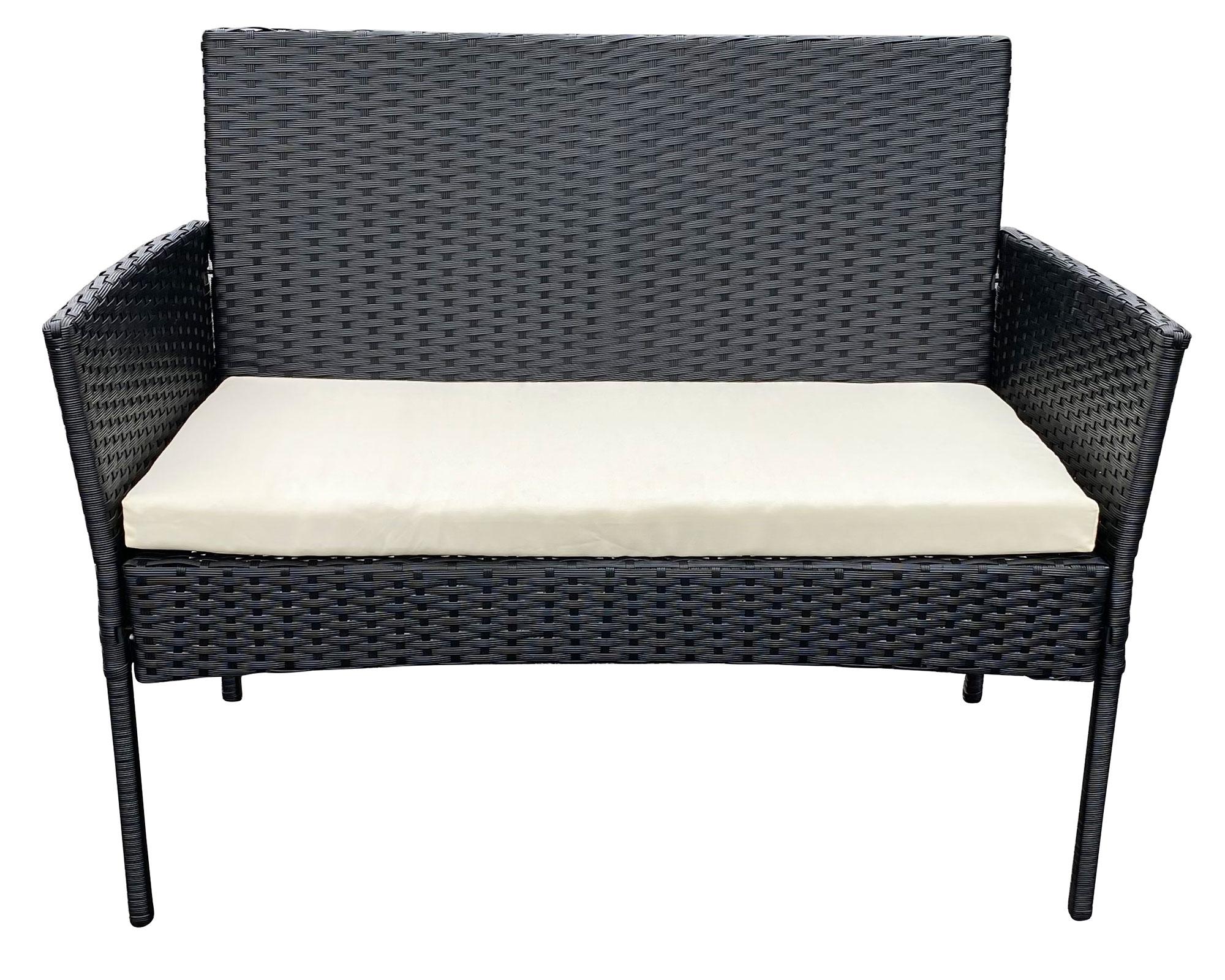 Set terraza 4 personas Biombino negro-2