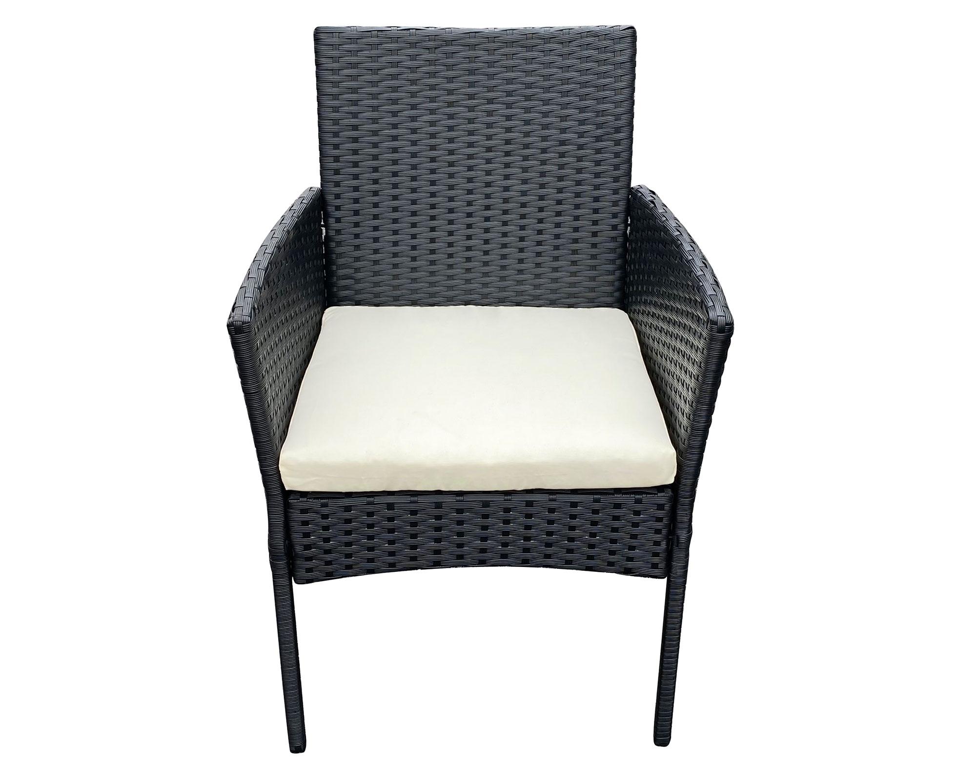 Set terraza 4 personas Biombino negro-1