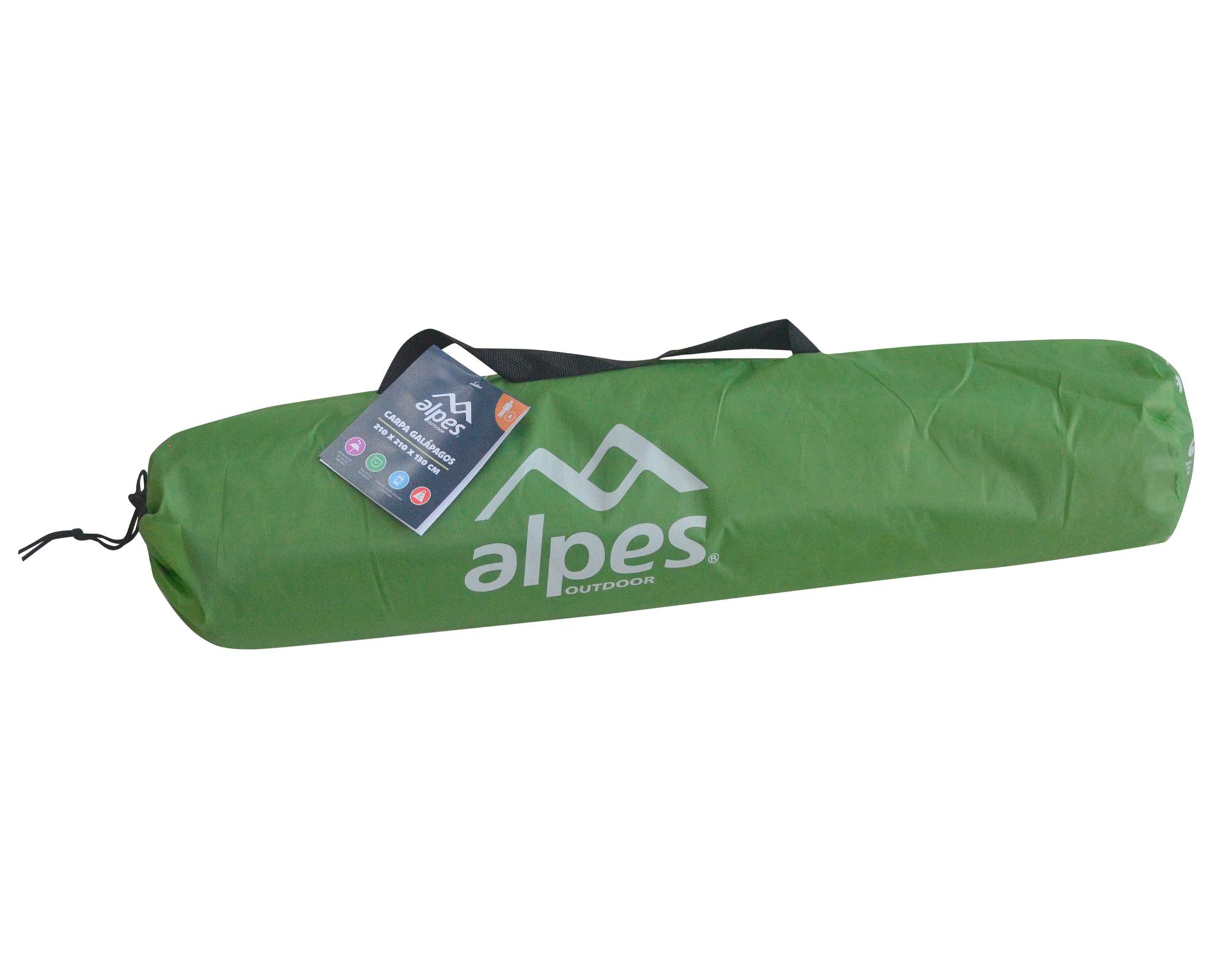 Carpa dome Galápagos 130x210x210 cm 4 personas verde-6