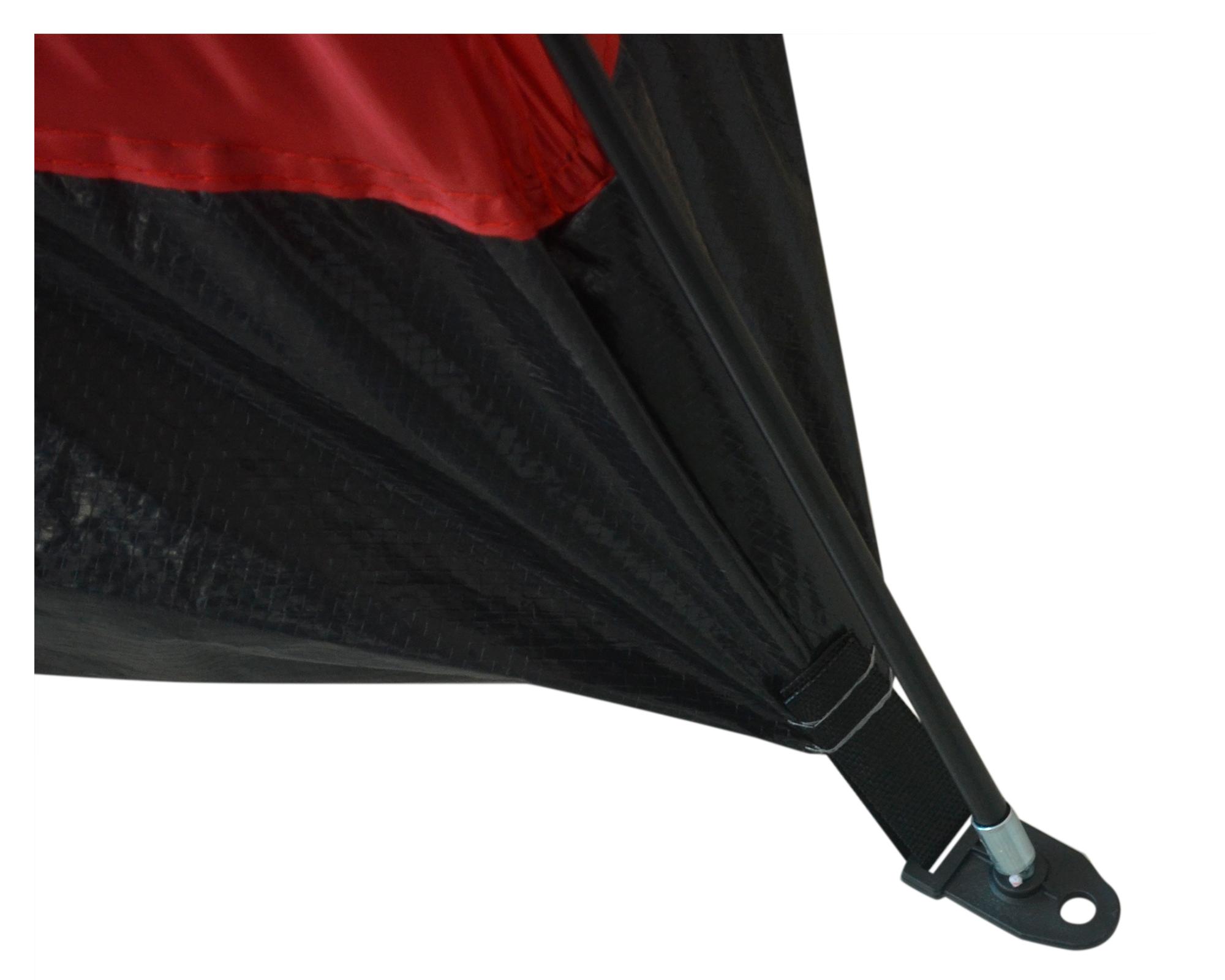 Carpa dome Galápagos 130x210x210 cm 4 personas rojo-3