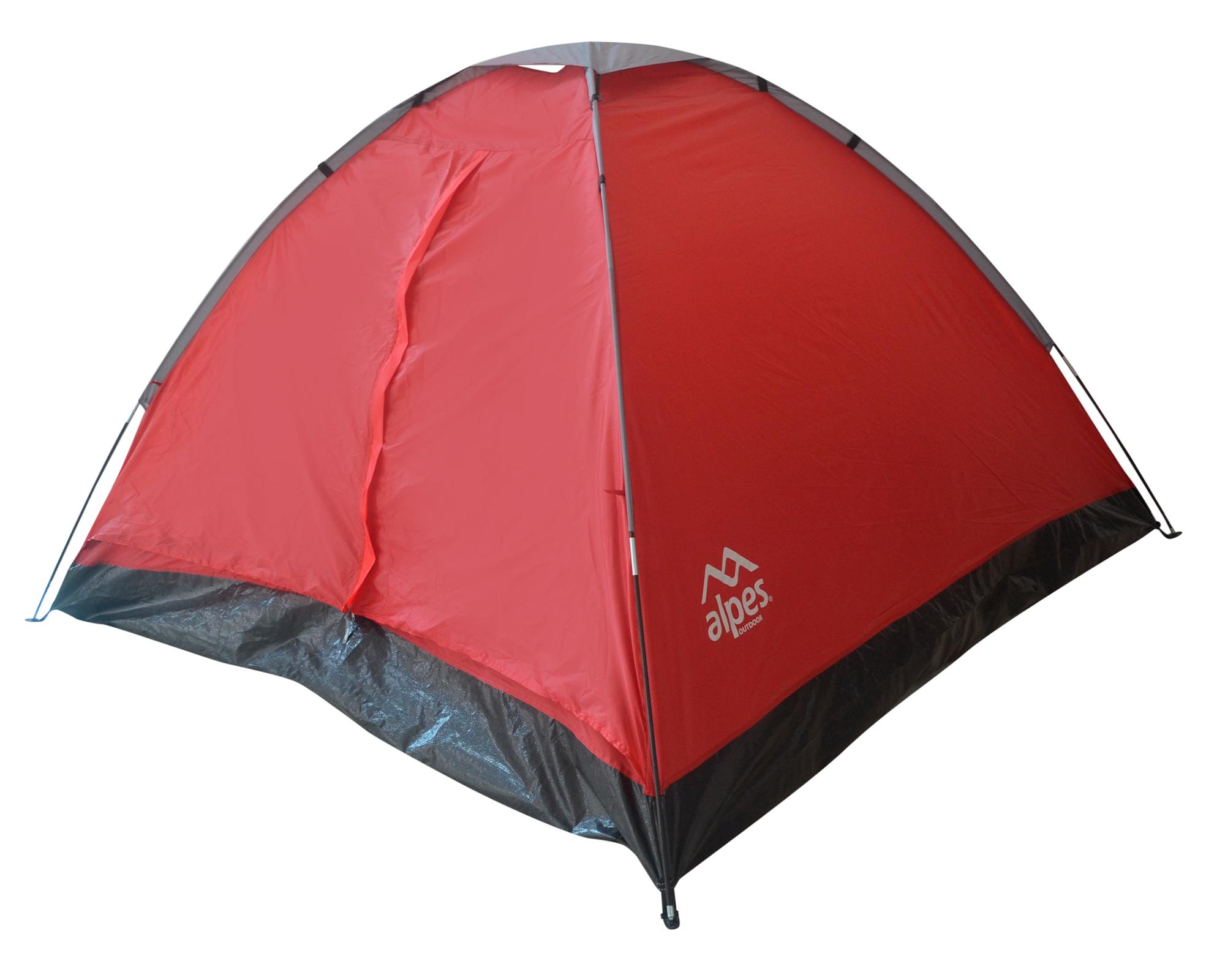 Carpa dome Galápagos 130x210x210 cm 4 personas rojo-2
