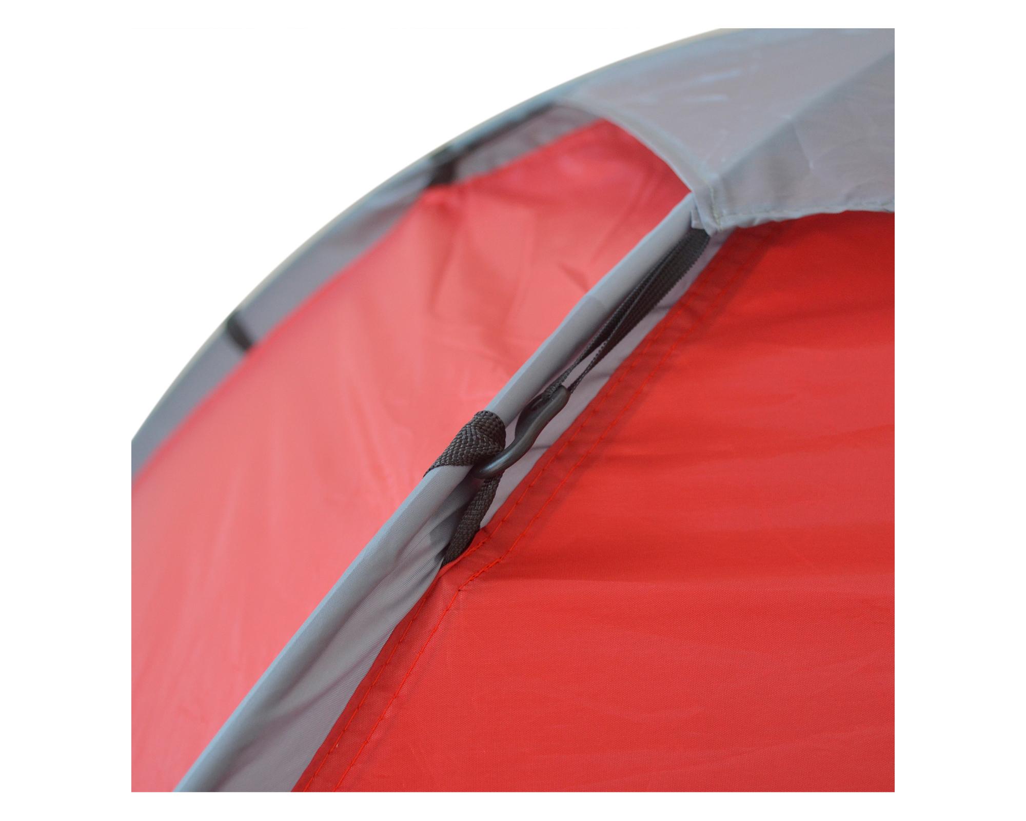 Carpa dome Galápagos 130x210x210 cm 4 personas rojo-4