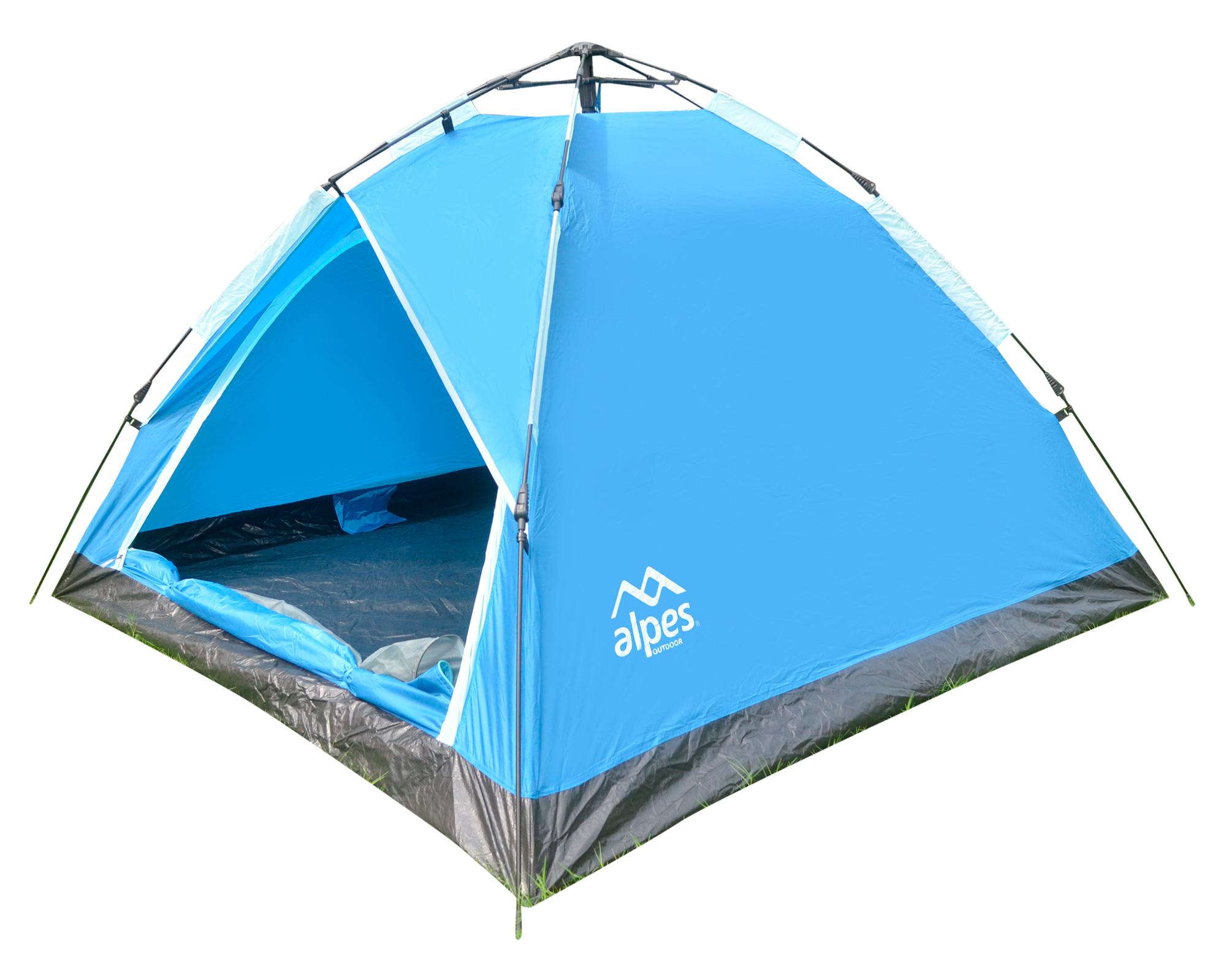 Carpa Calafate 130x210x210 cm 4 personas azul-2
