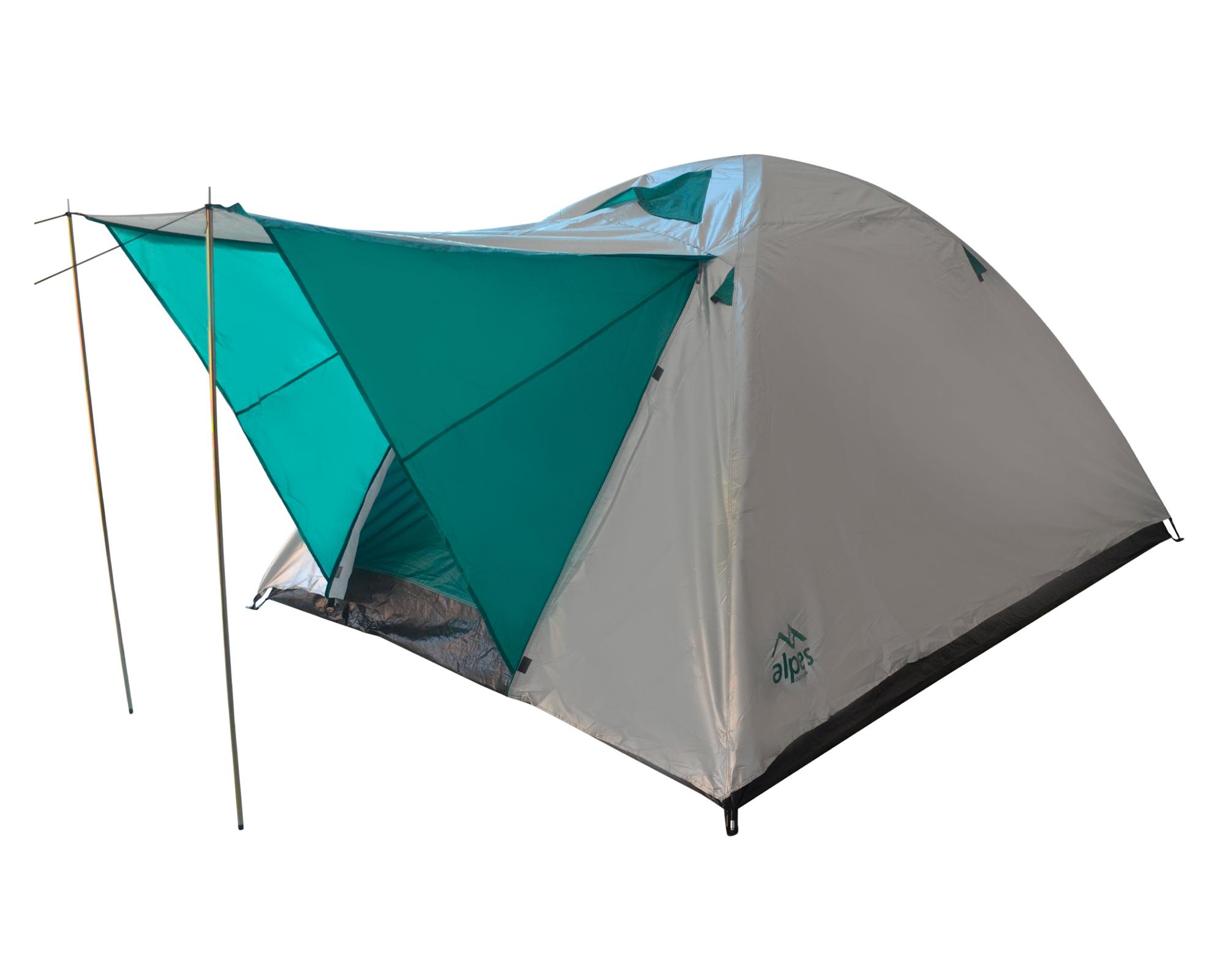 Carpa Iguazú aluminizada/verde 160x300x240 cm 6 personas-2