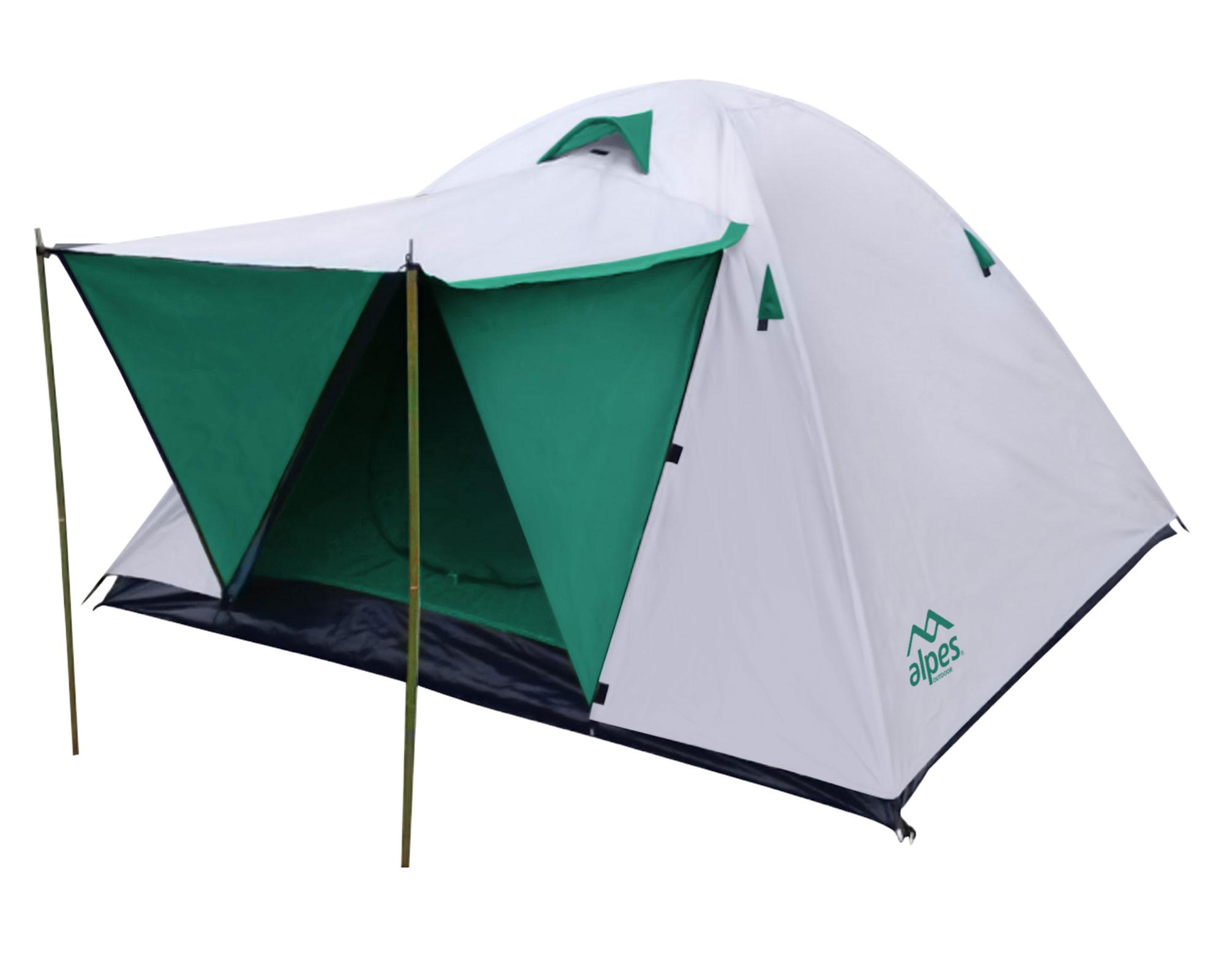 Carpa Iguazú aluminizada/verde 160x300x240 cm 6 personas-5