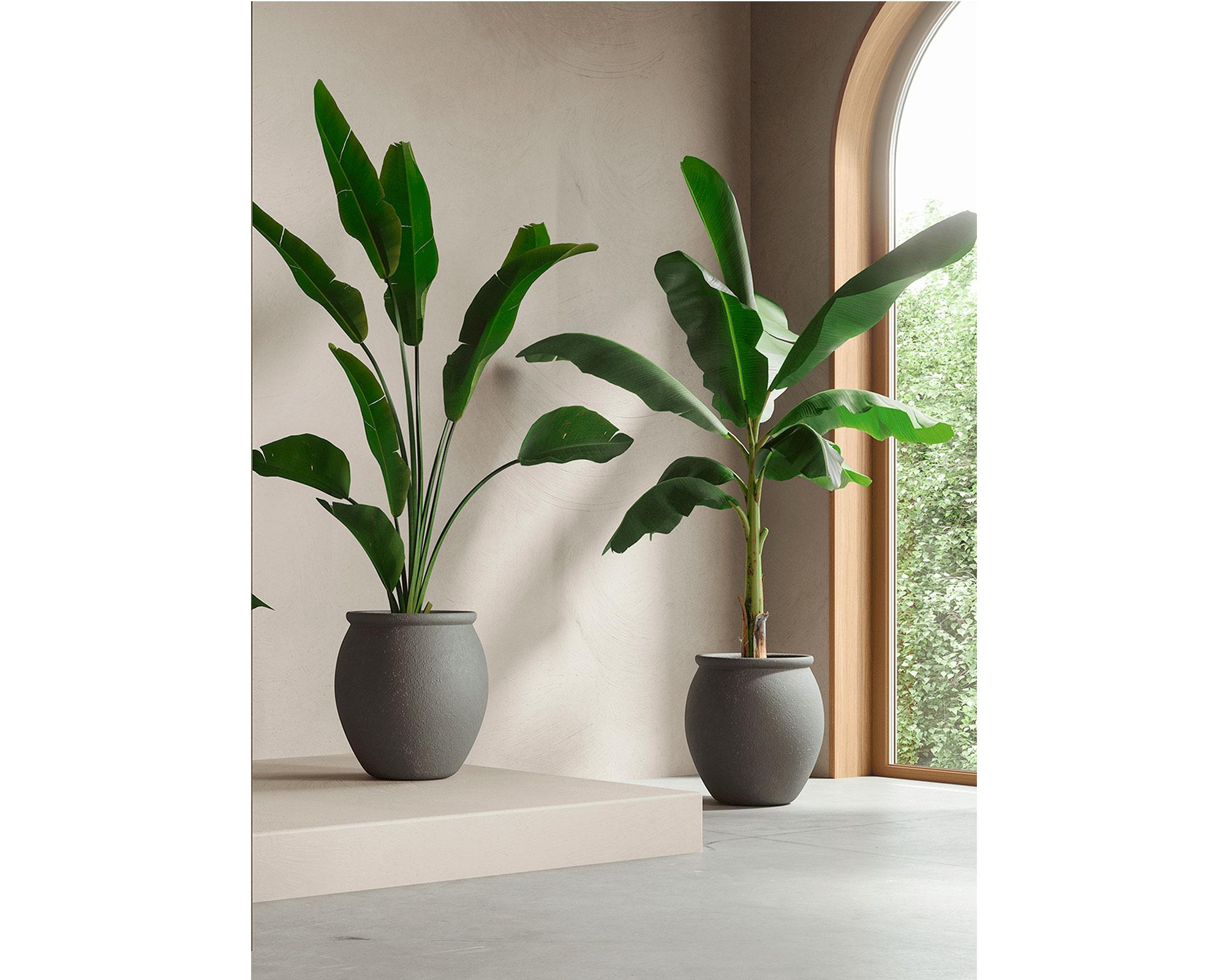 Maceta Artemis pot antracita-4