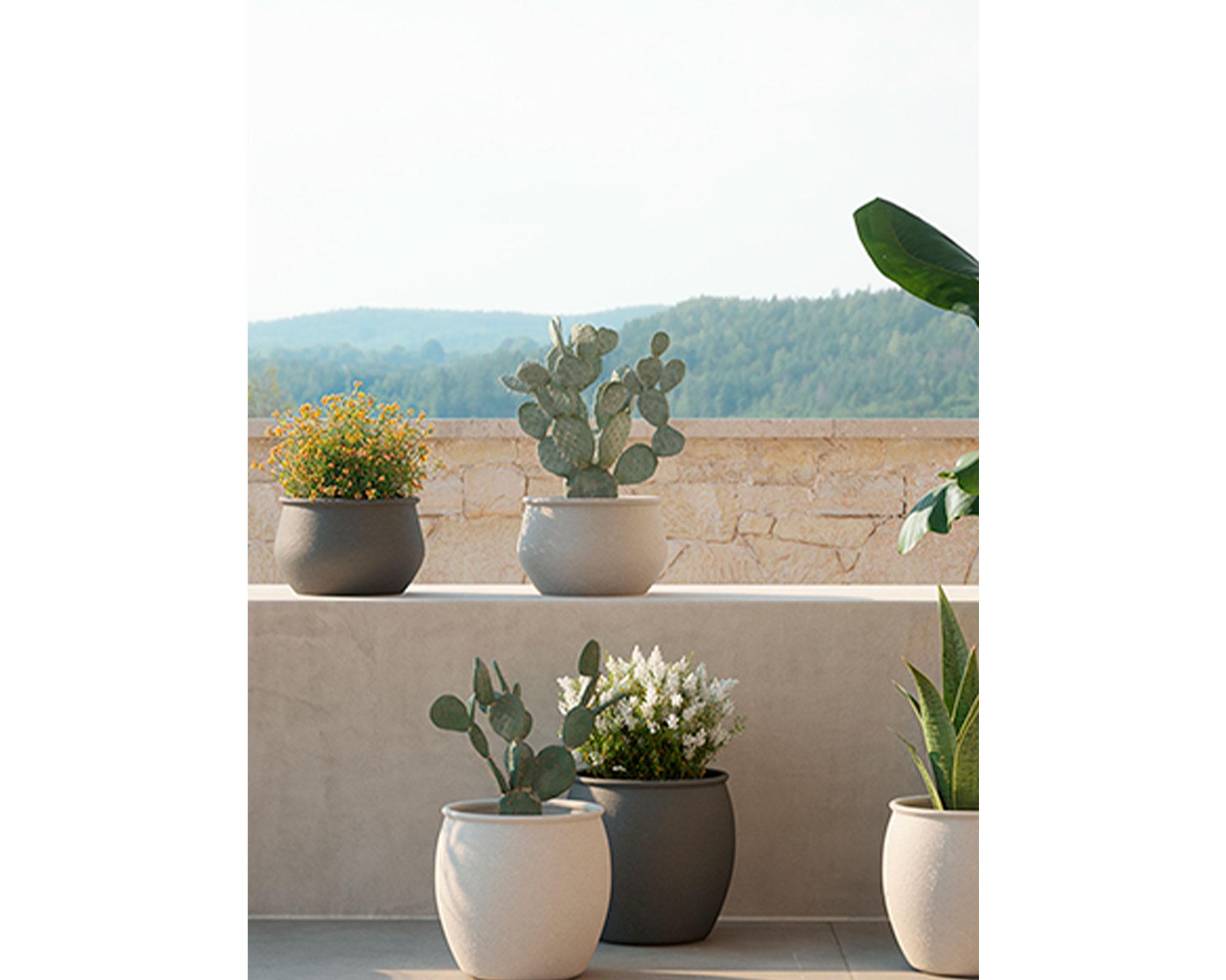 Maceta Artemis bowl blanco 31 cm-4