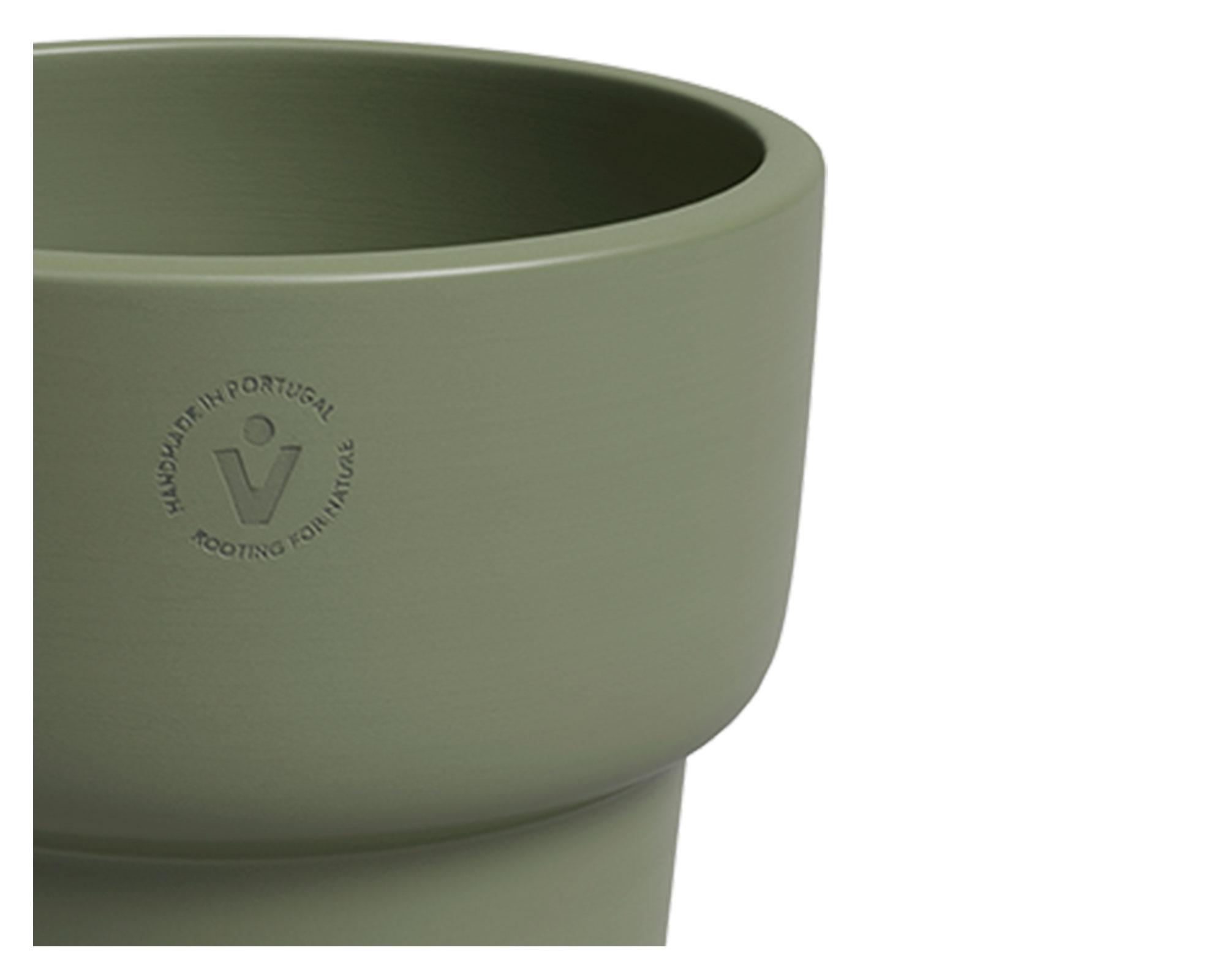 Maceta Echo High oliva-2