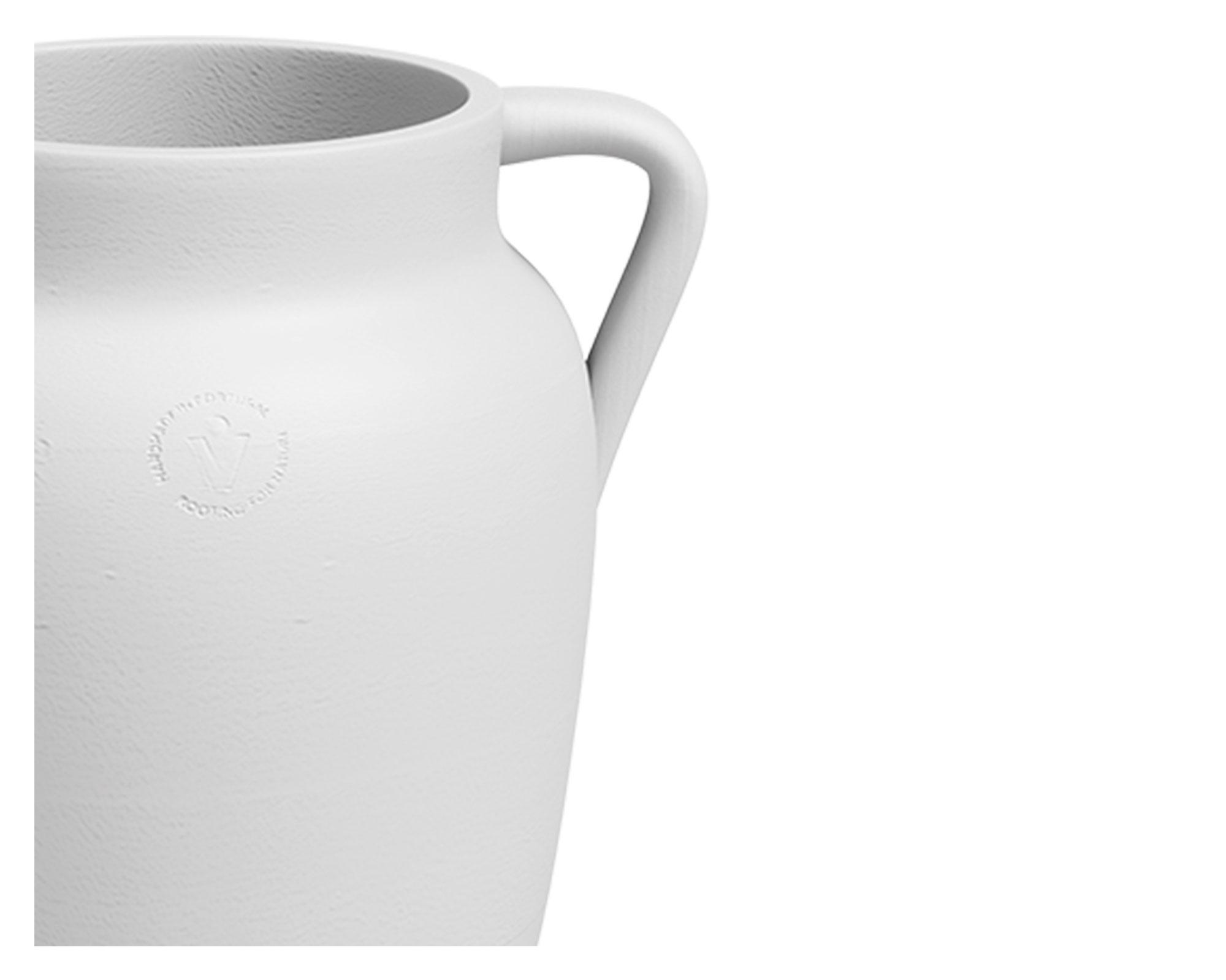 Maceta Gaia jar white 20 cm-2