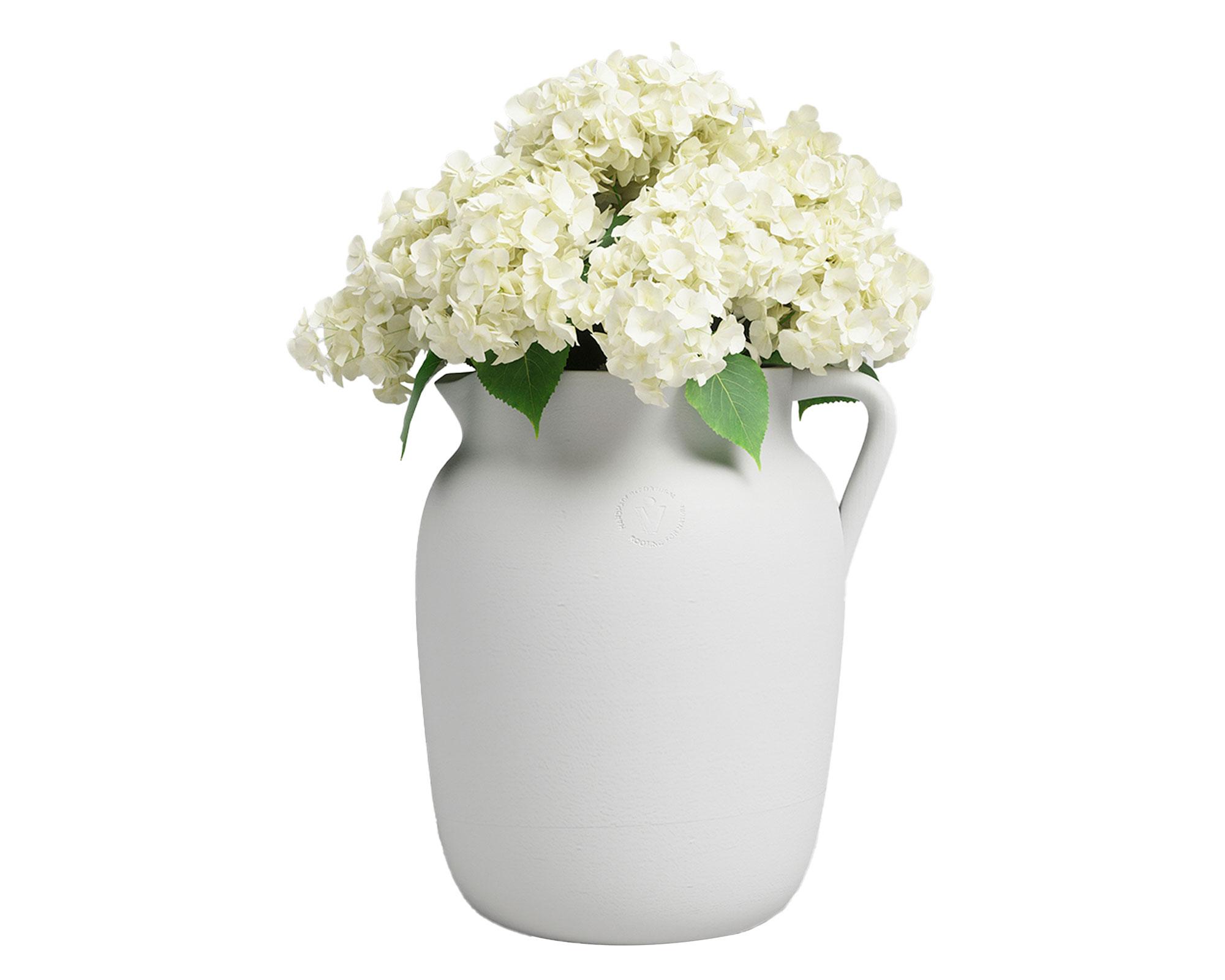 Maceta Gaia jar white 20 cm-3