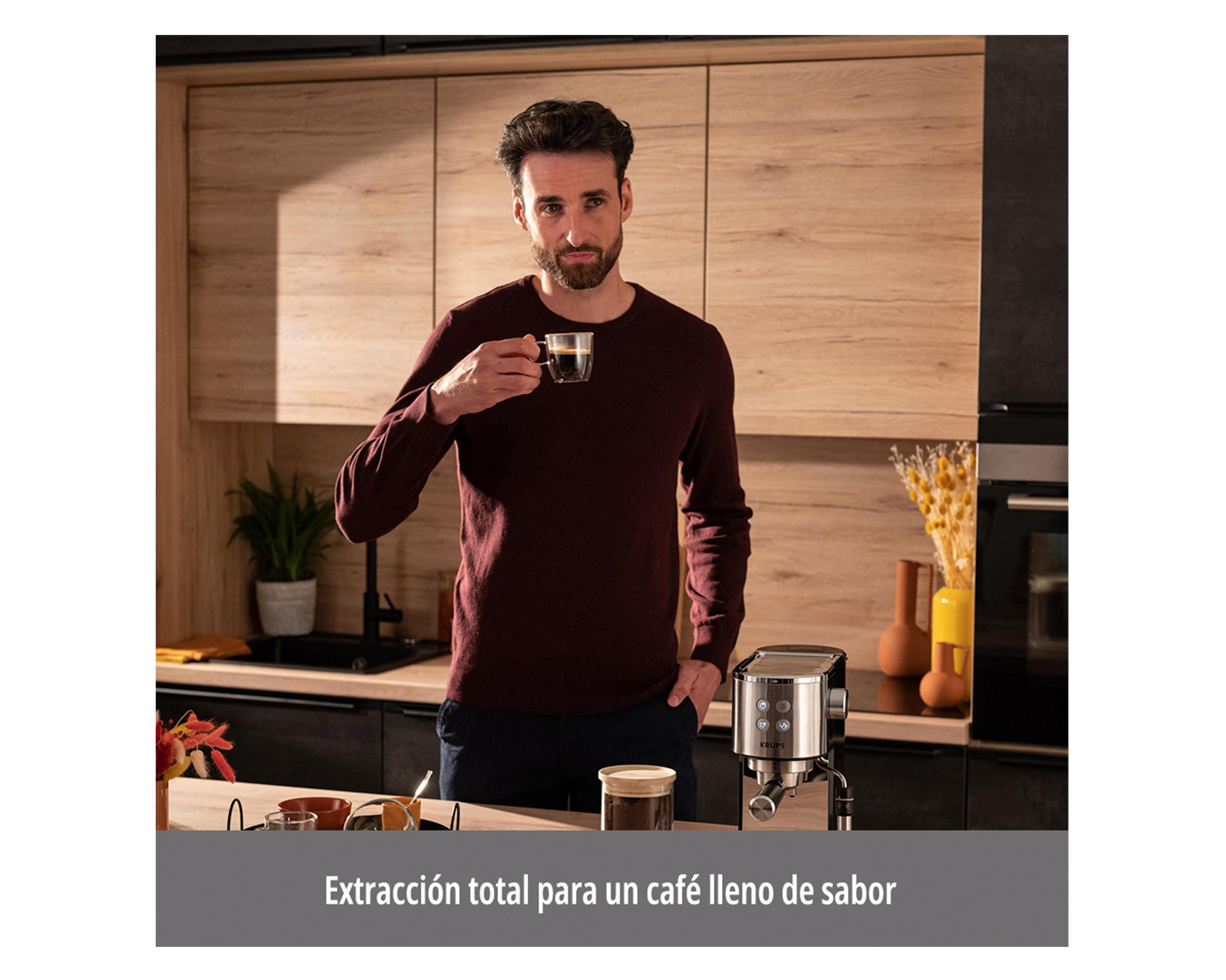 Cafetera Espresso Virtuoso gris 1 lt-4