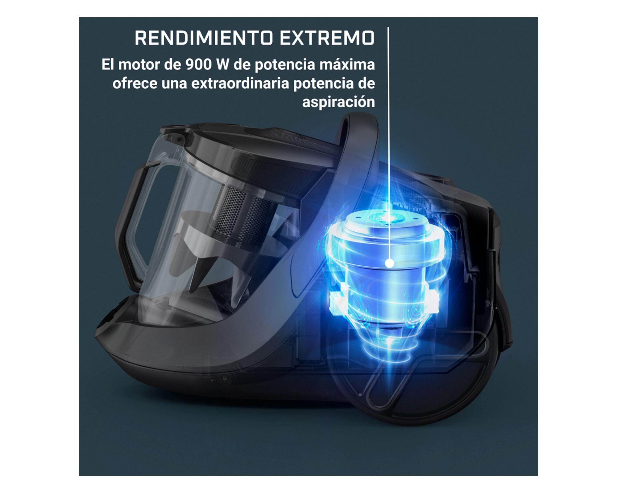 Aspiradora ciclónica Green Force Max gris 900W-1