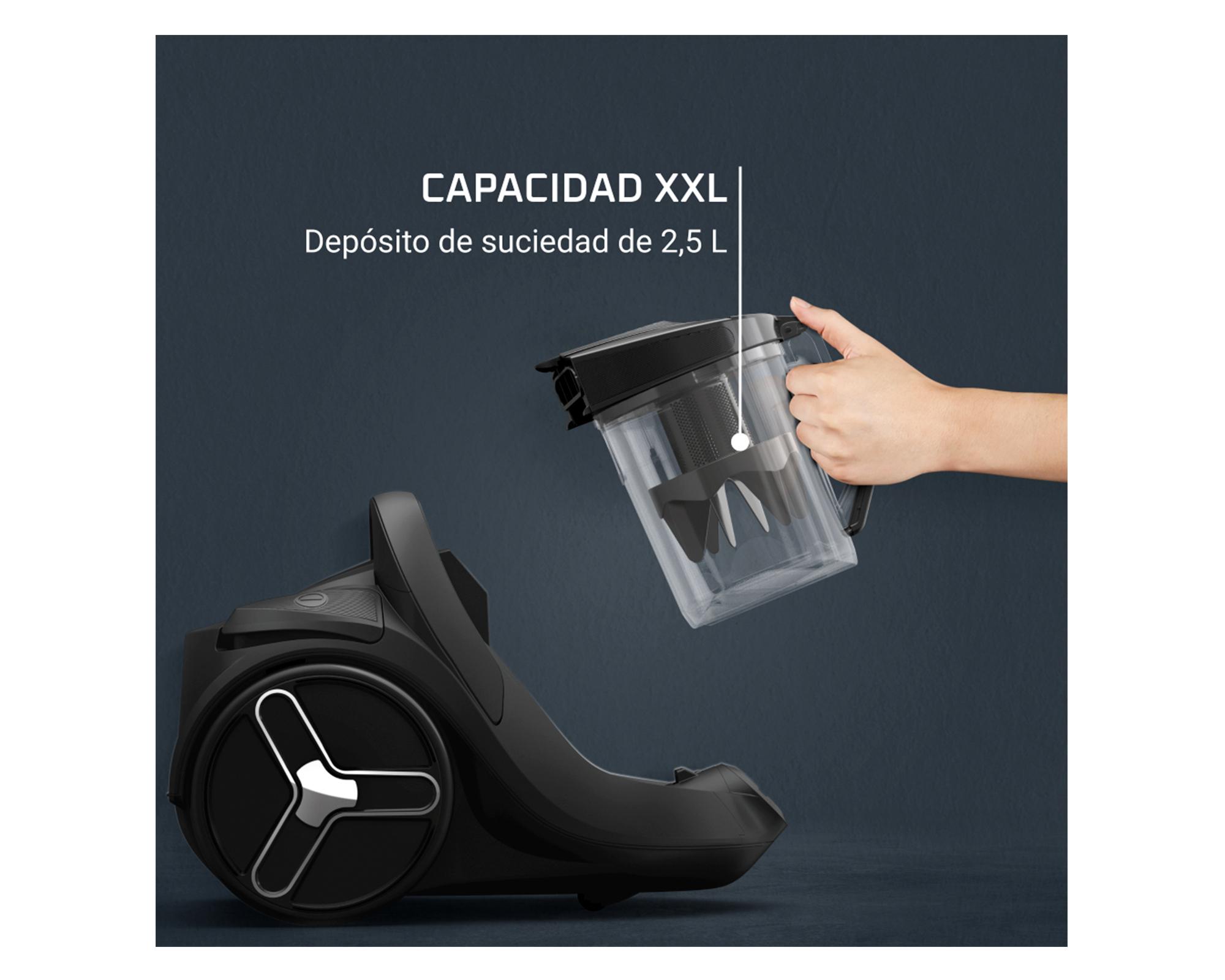 Aspiradora ciclónica Green Force Max gris 900W-2