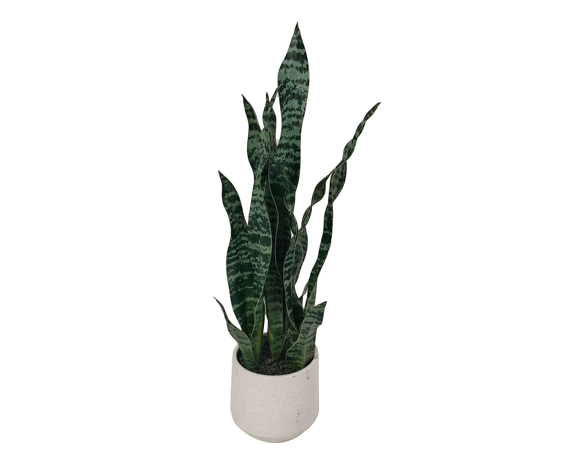 Planta artificial con maceta Sansevieria-0