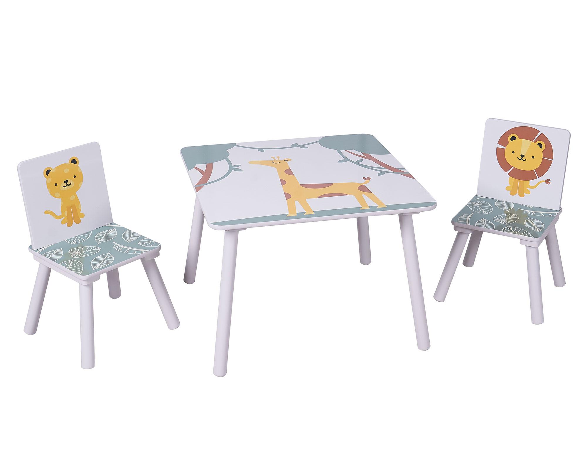 Mesa infantil + 2 sillas Jungle-2