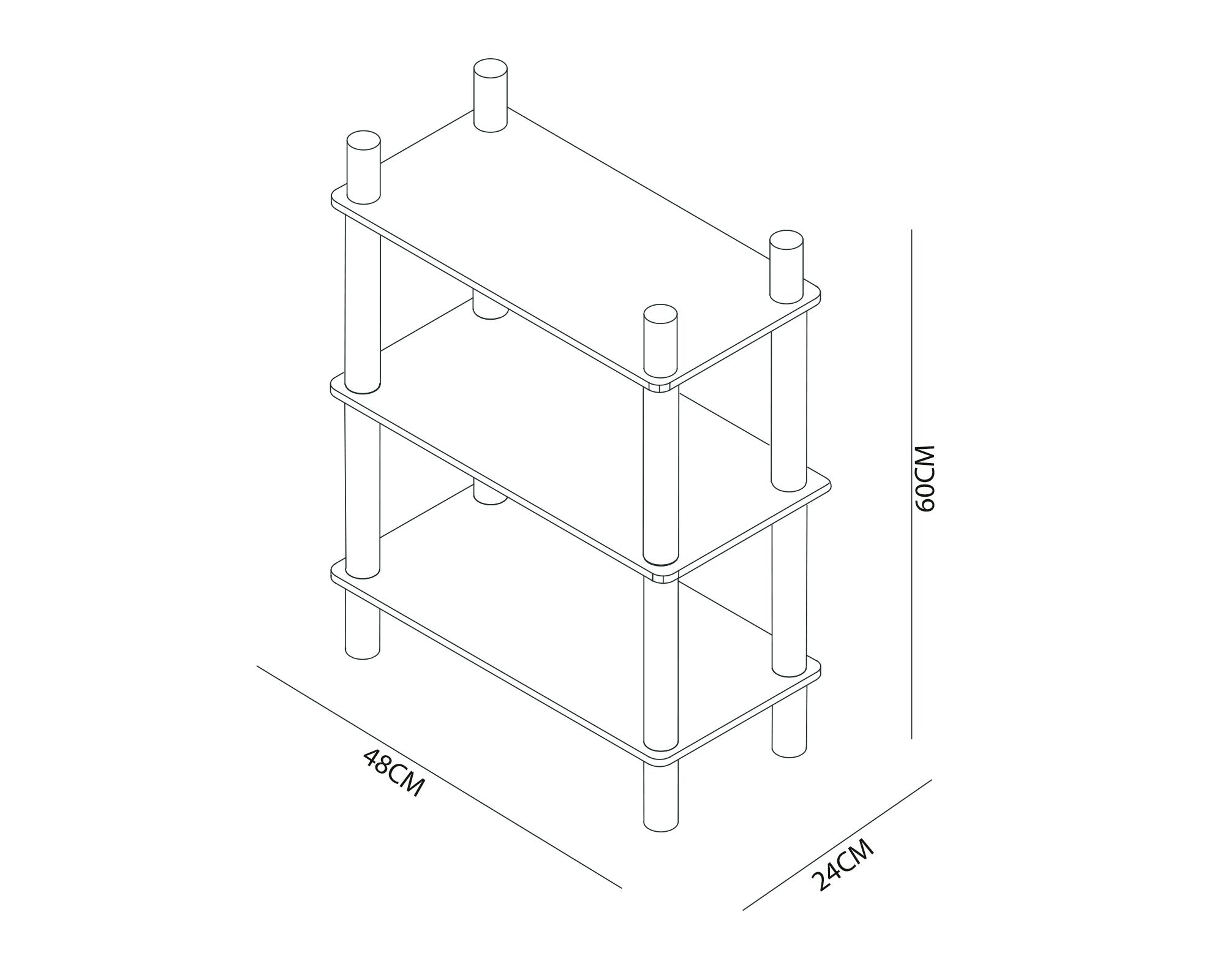 Repisa Kids blanco/natural 66x48x24 cm-3