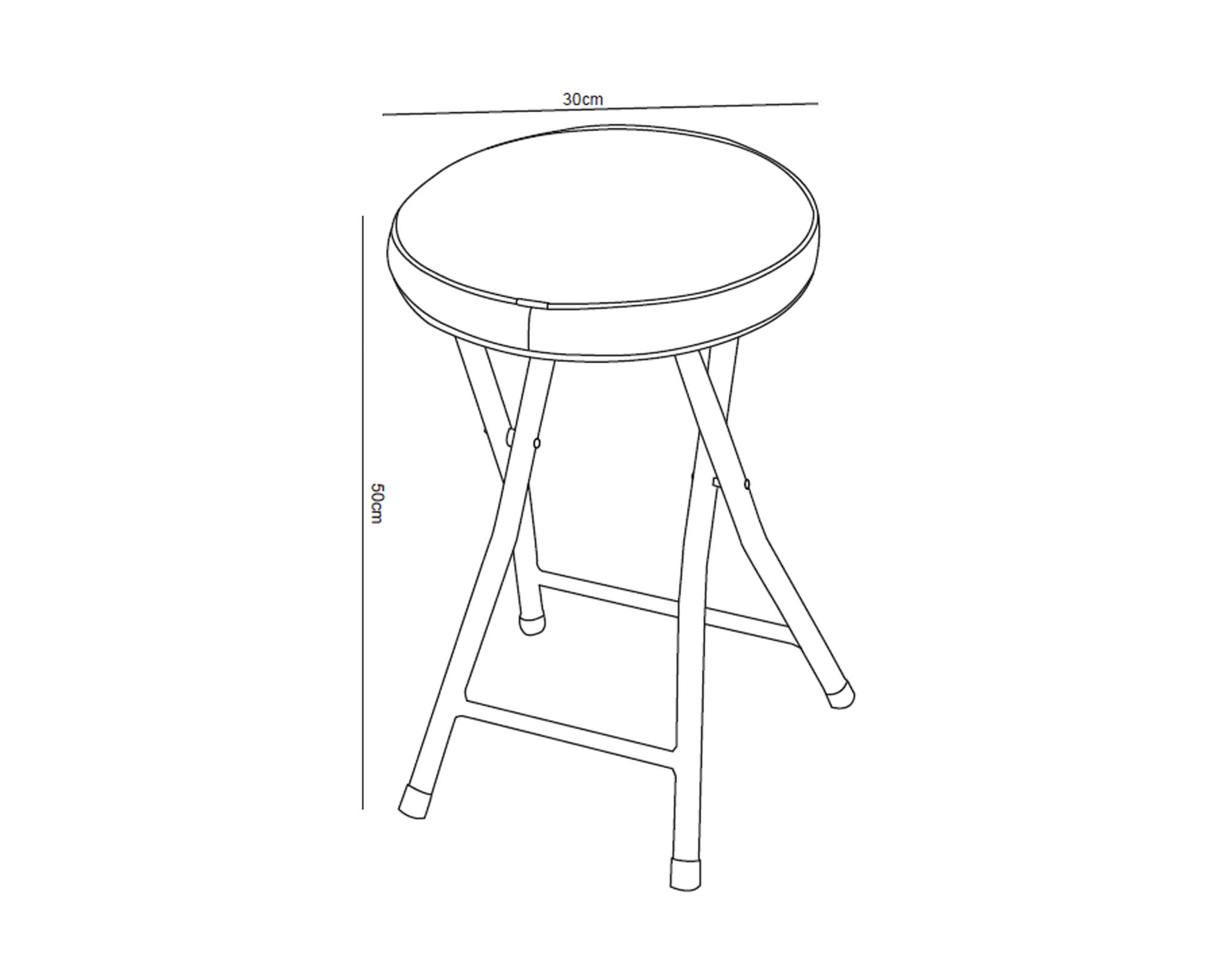 Piso banquito Music negro 50x30x30 cm-2