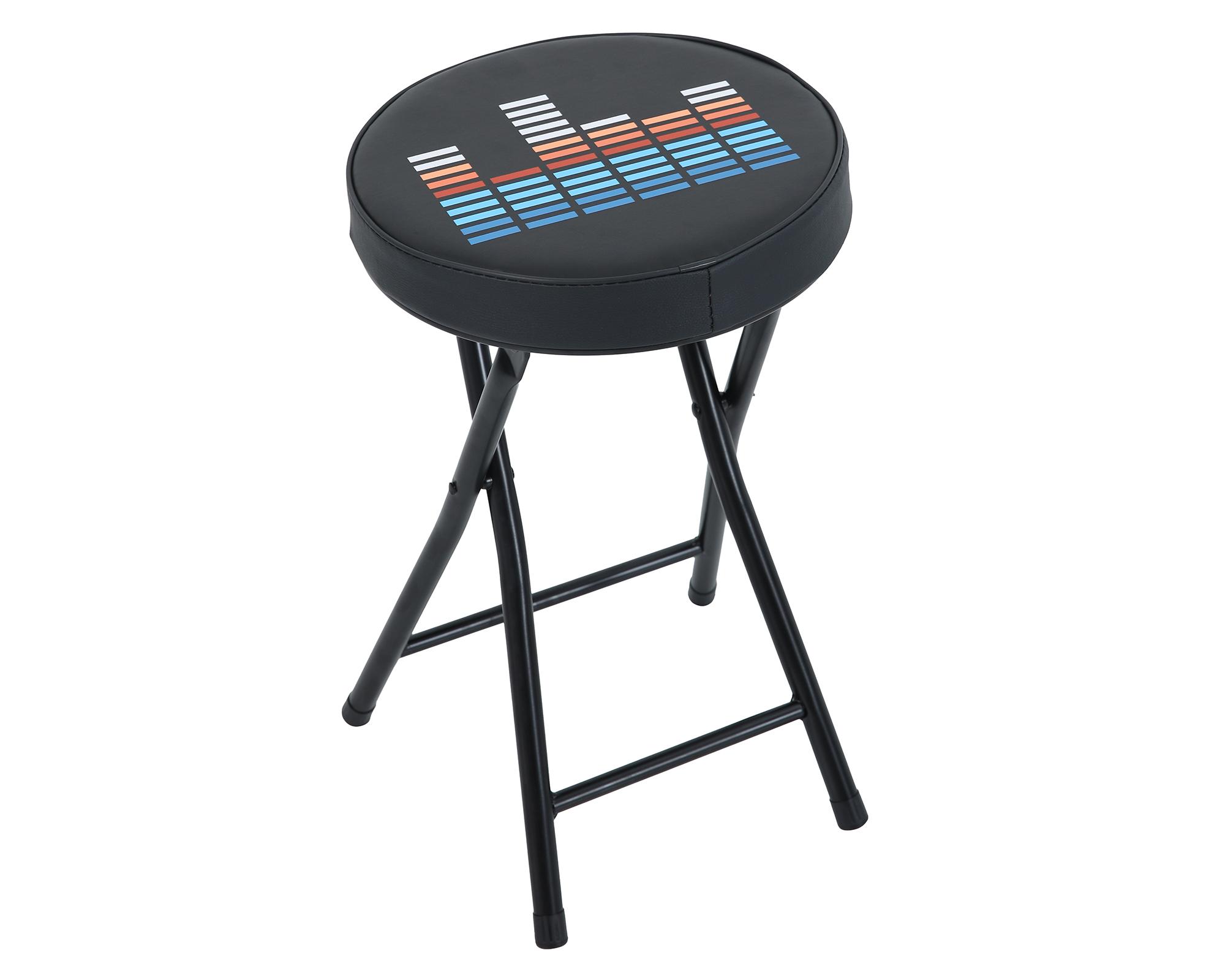 Piso banquito Music negro 50x30x30 cm-0