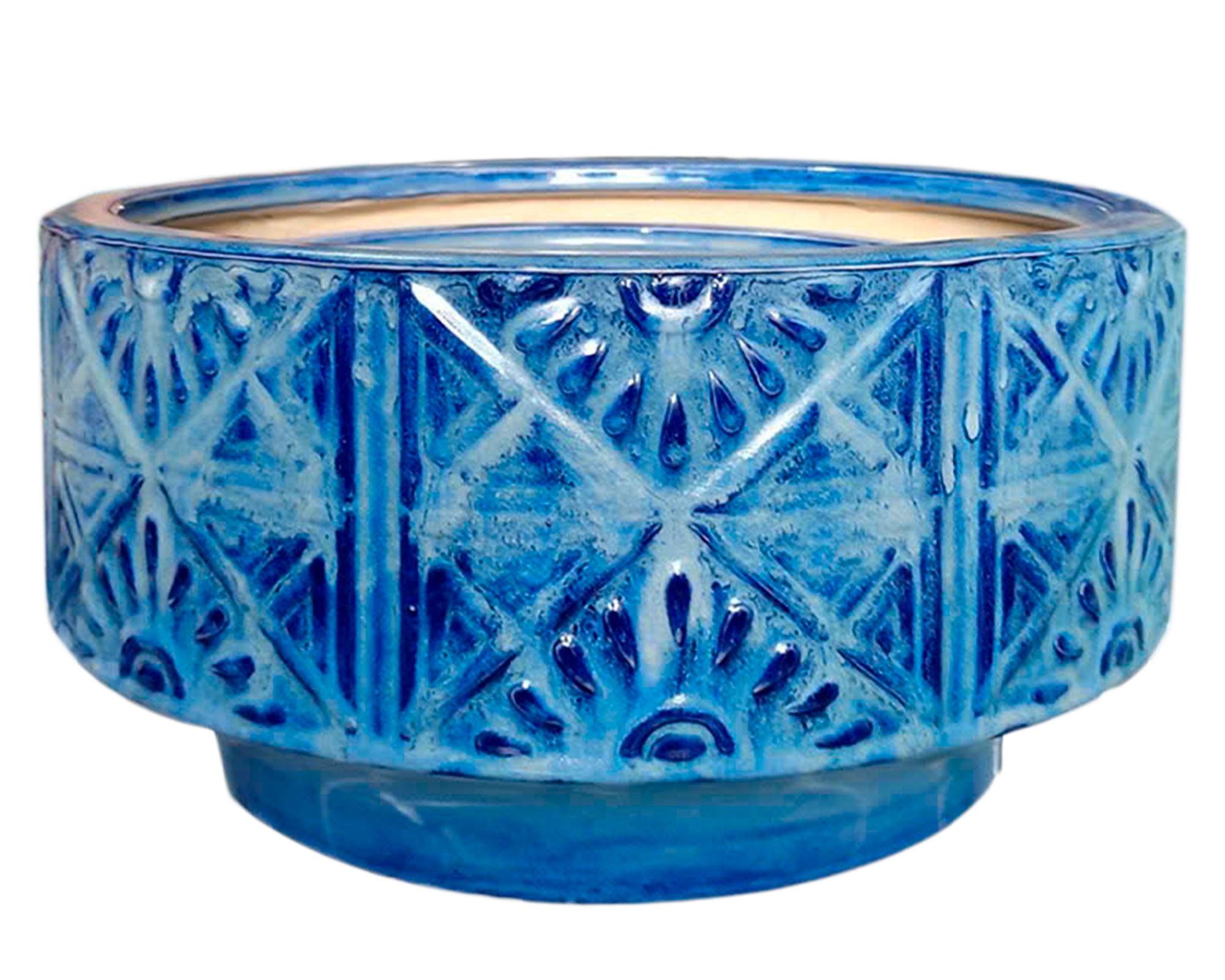 Maceta Emboss asso azul 38 cm-0