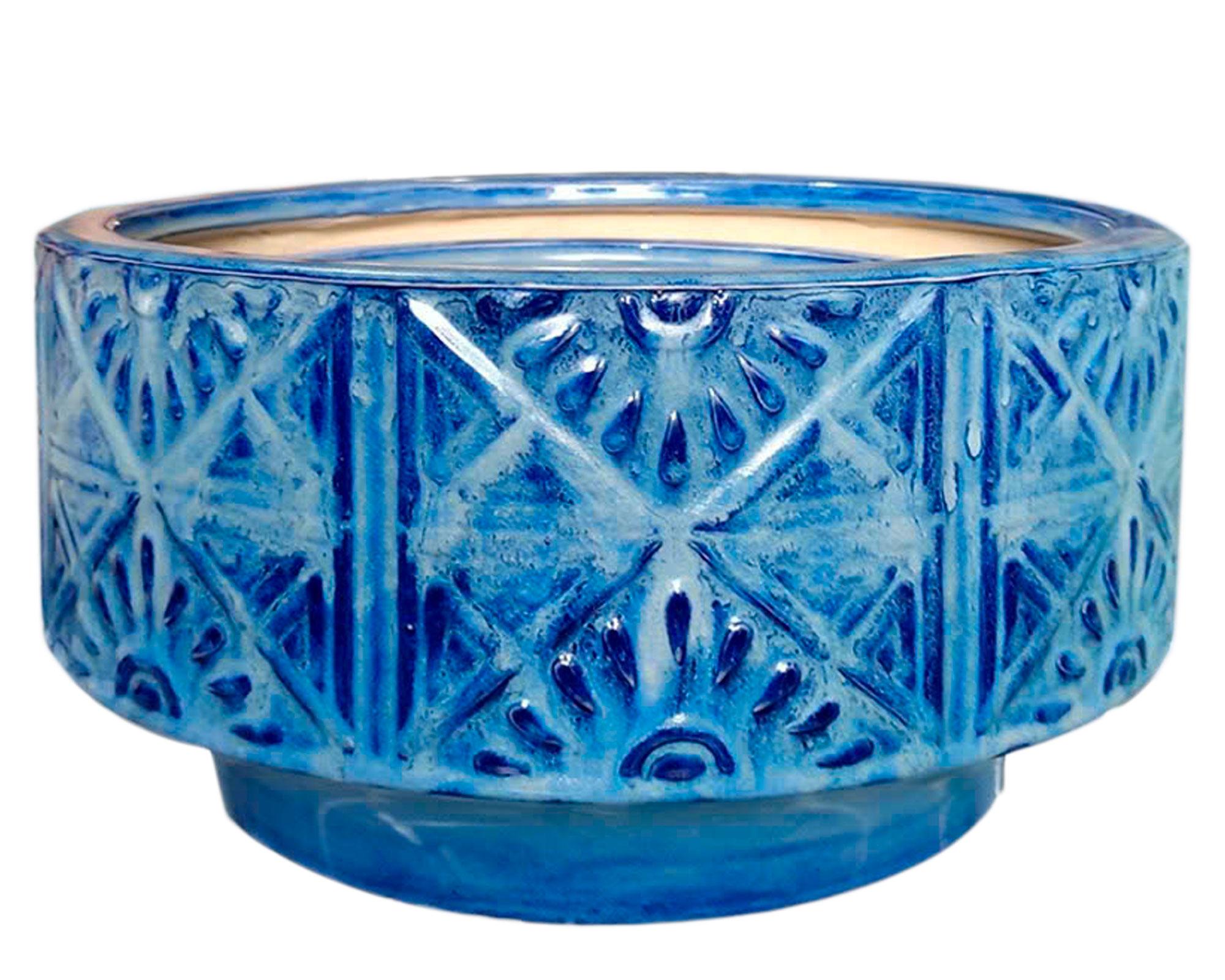 Maceta Emboss asso azul 24 cm-0