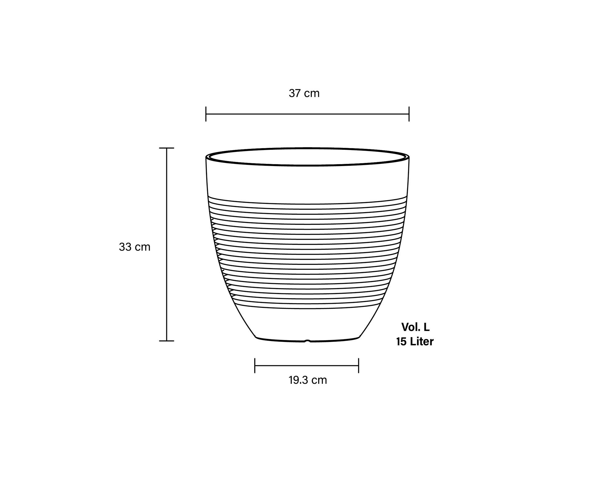 Maceta Beryl Stone 37 cm-5