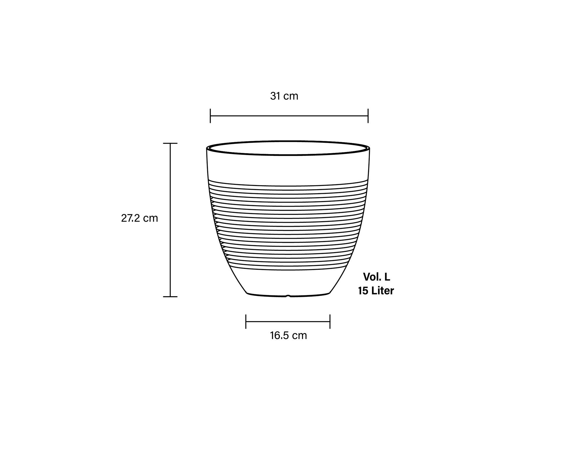 Maceta Beryl stone 31 cm-5