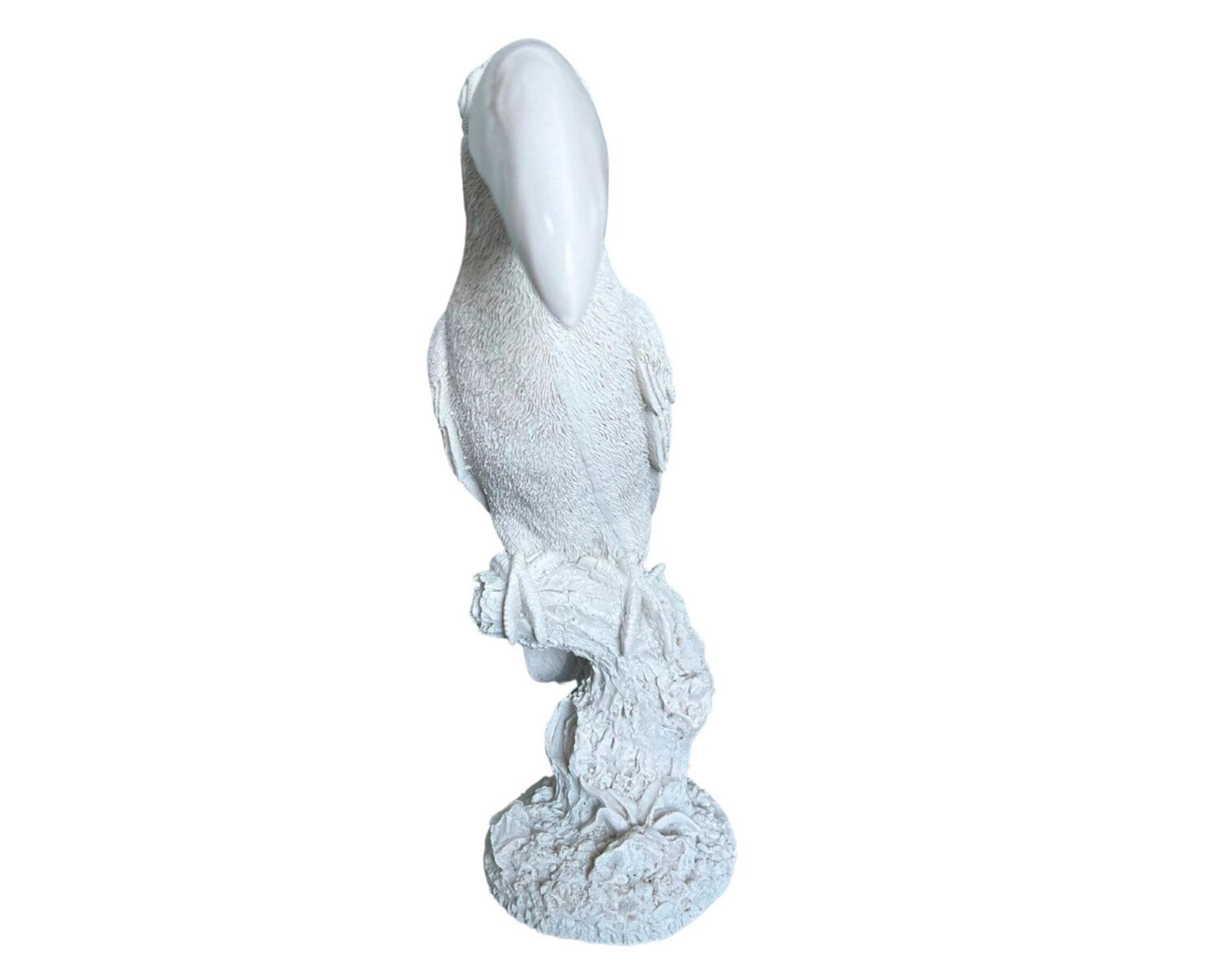 Figura decorativa Tucán blanco 30 cm-1
