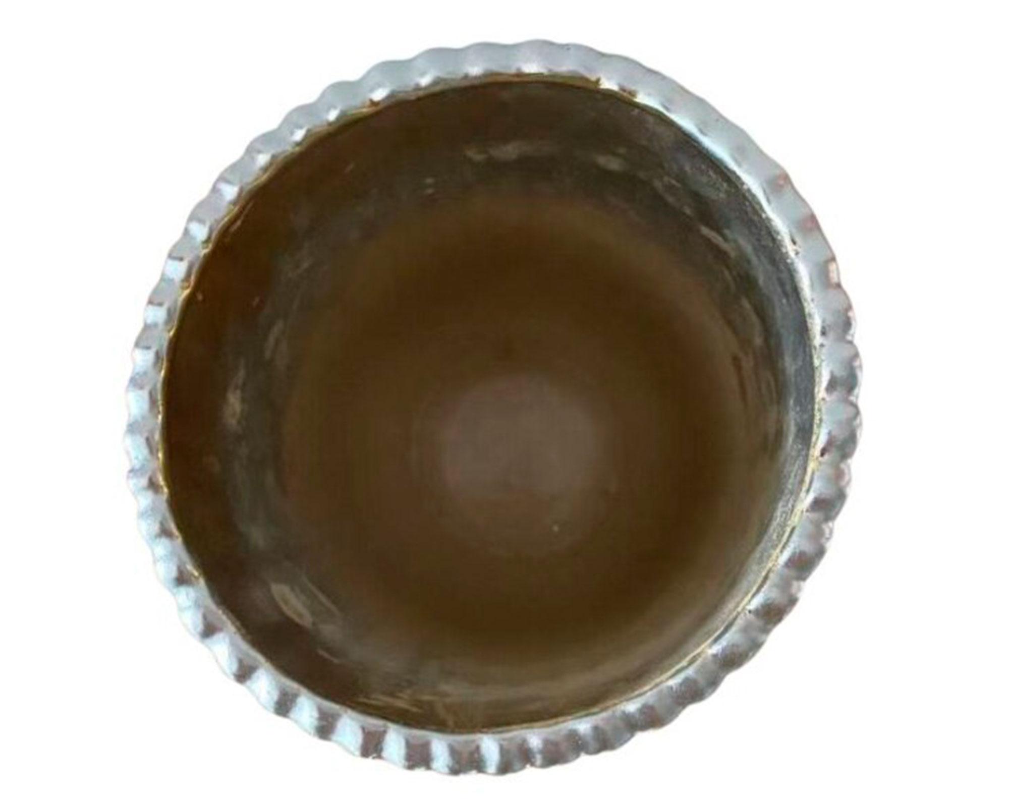 Maceta Stripe silver-2