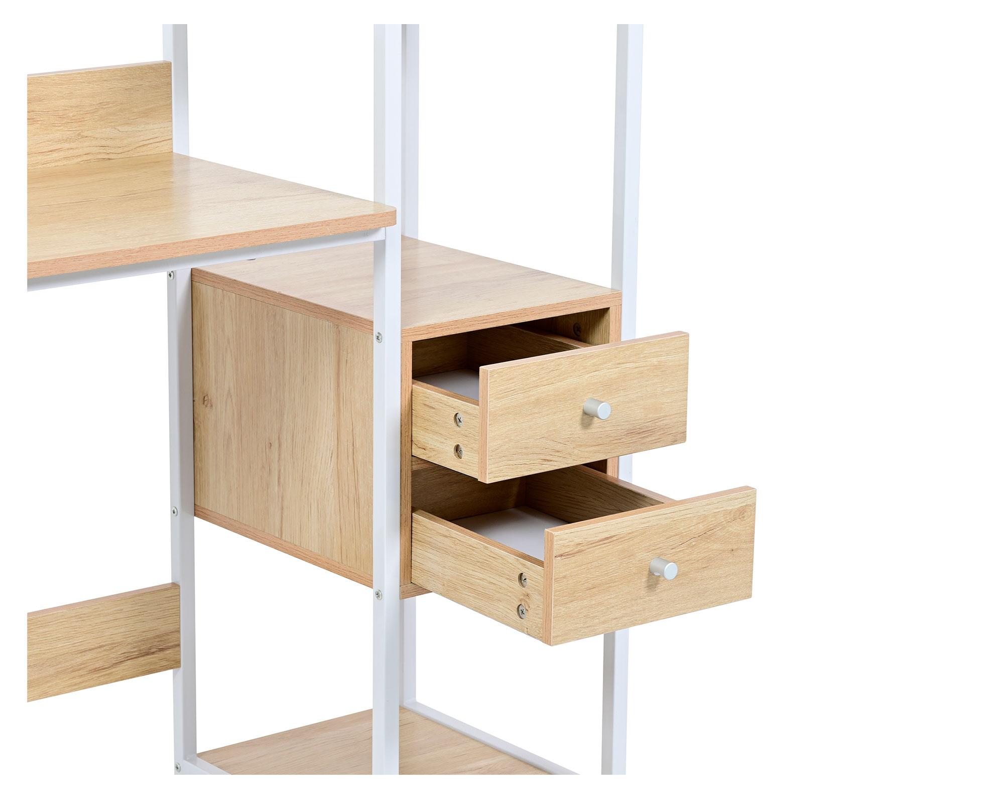 Centro trabajo Fidio 121x115x43 cm-5