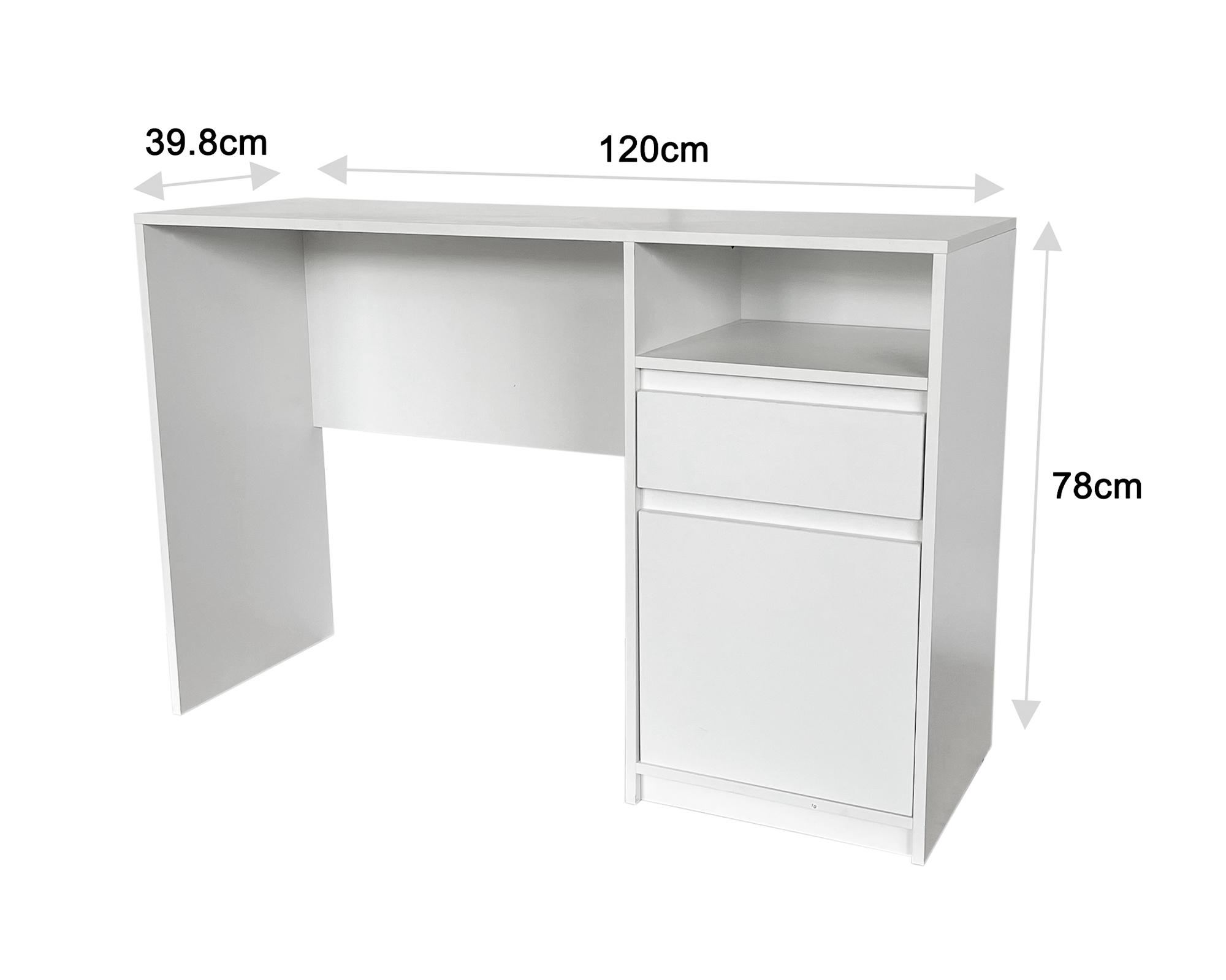 Escritorio Apollo blanco 1 cajón 1 puerta-5