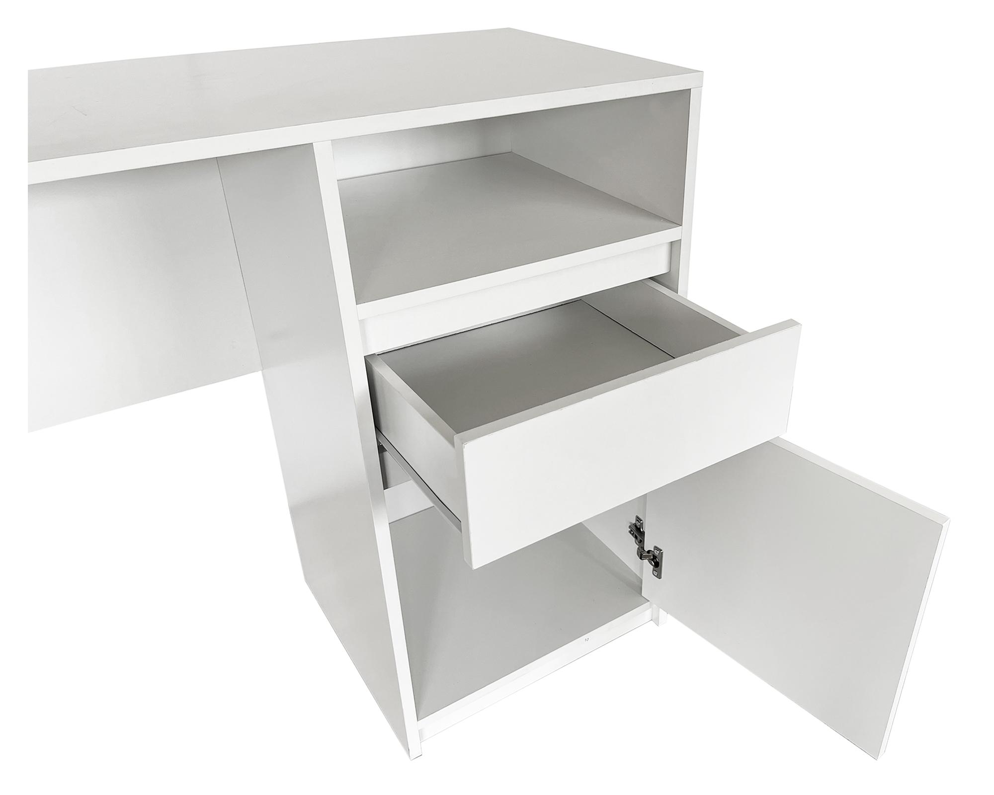 Escritorio Apollo blanco 1 cajón 1 puerta-4