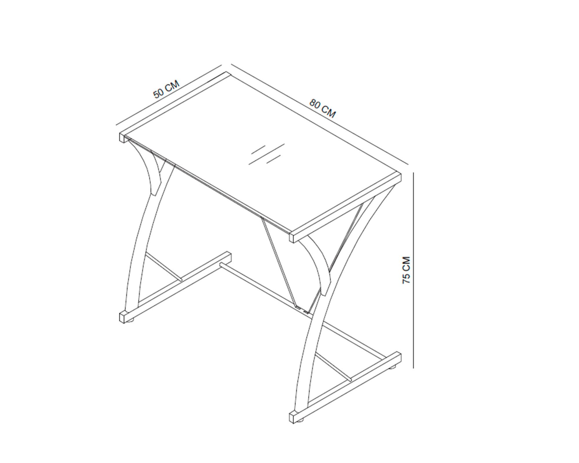 Escritorio Kawaii 75x80x50 cm-6