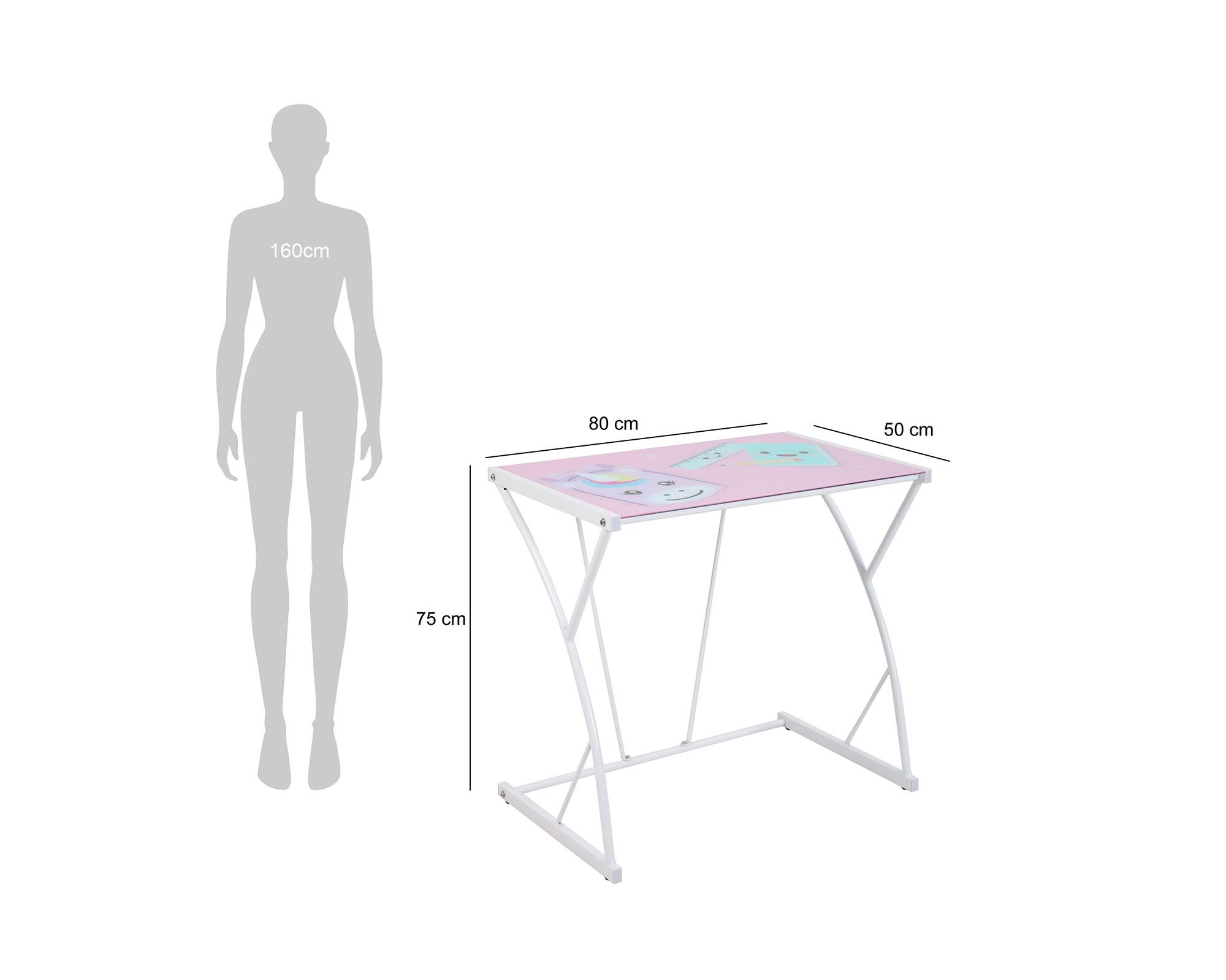 Escritorio Kawaii 75x80x50 cm-5