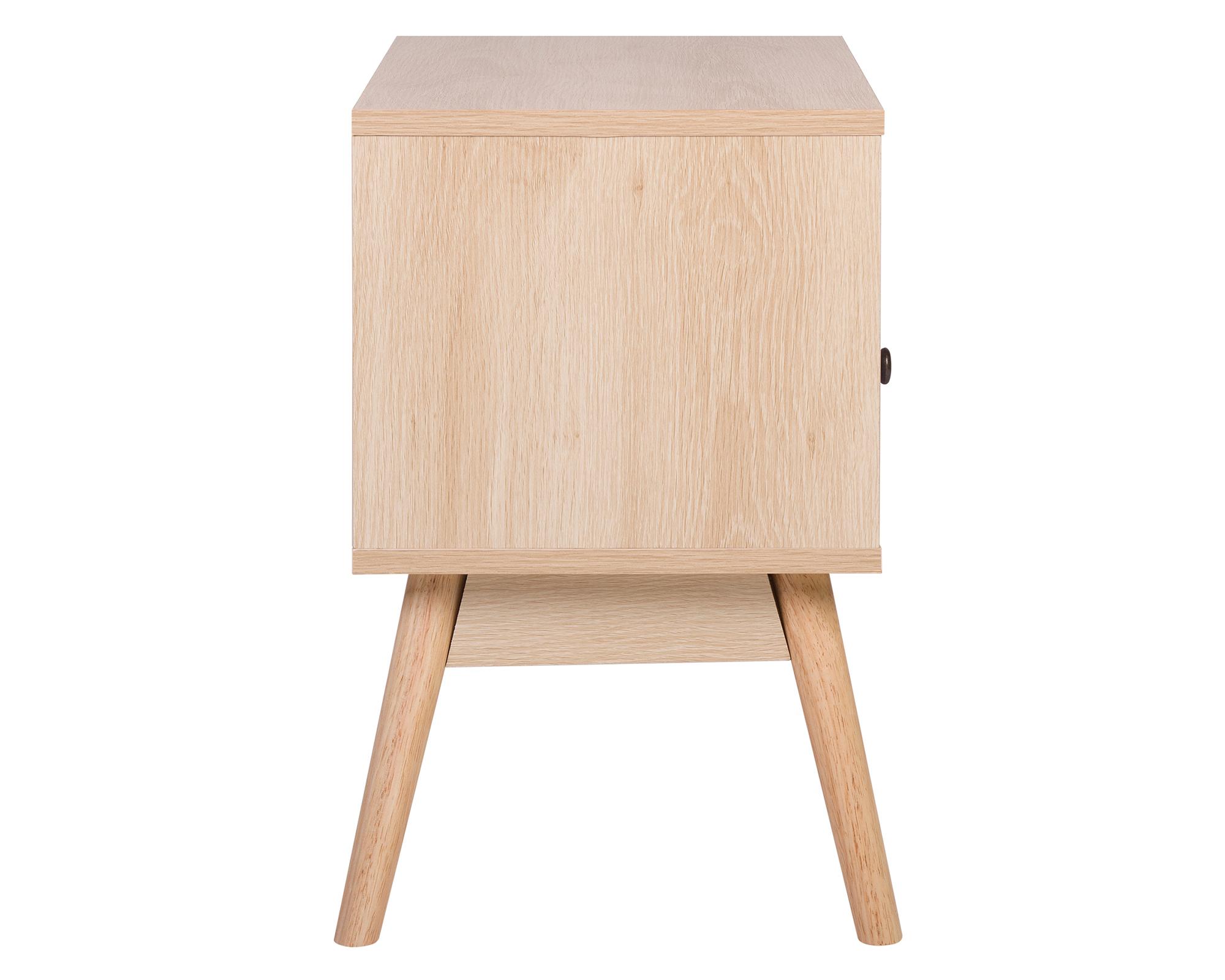 Velador Laika natural/celeste 1 cajón-4