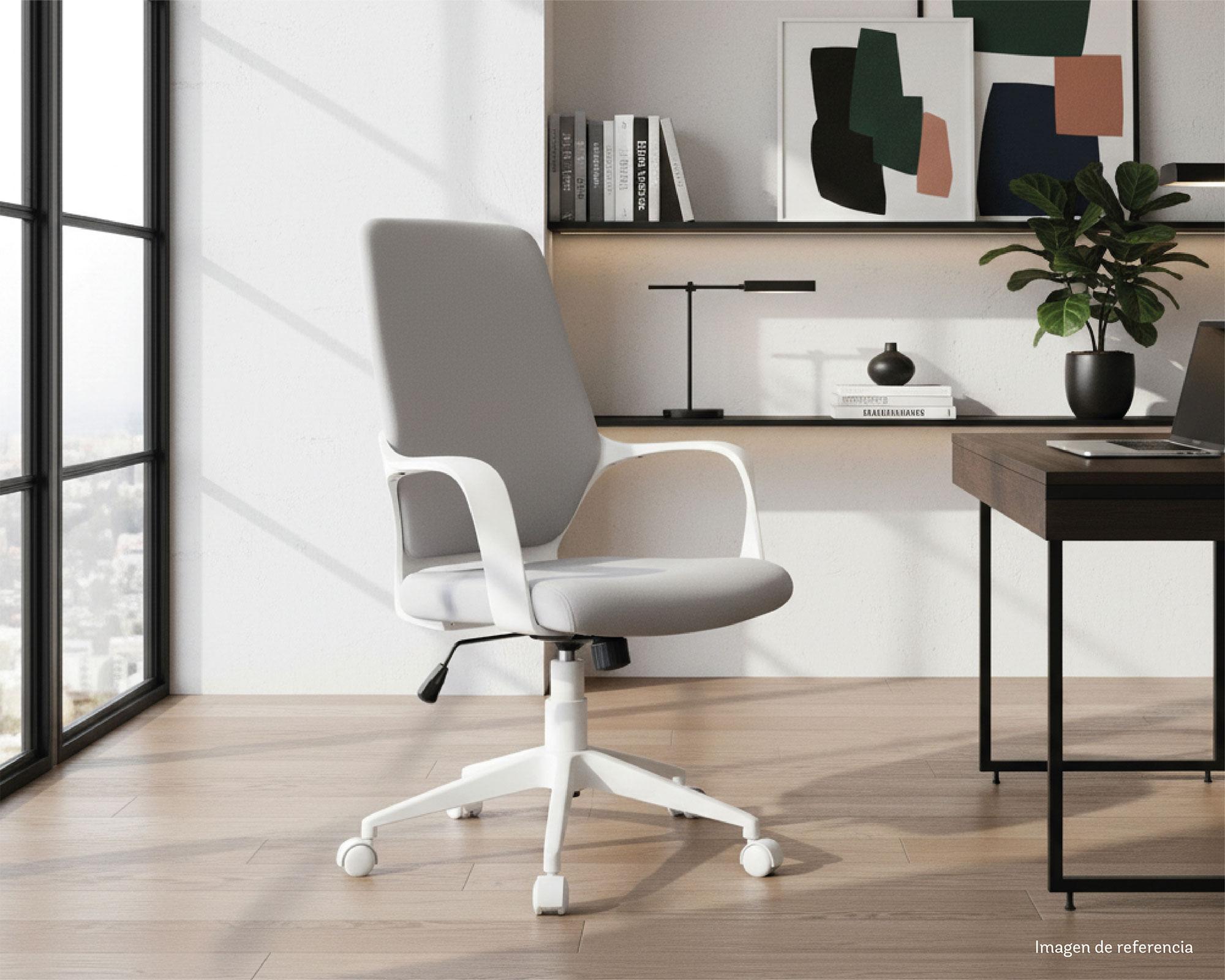 Silla PC Solange gris/blanco-3