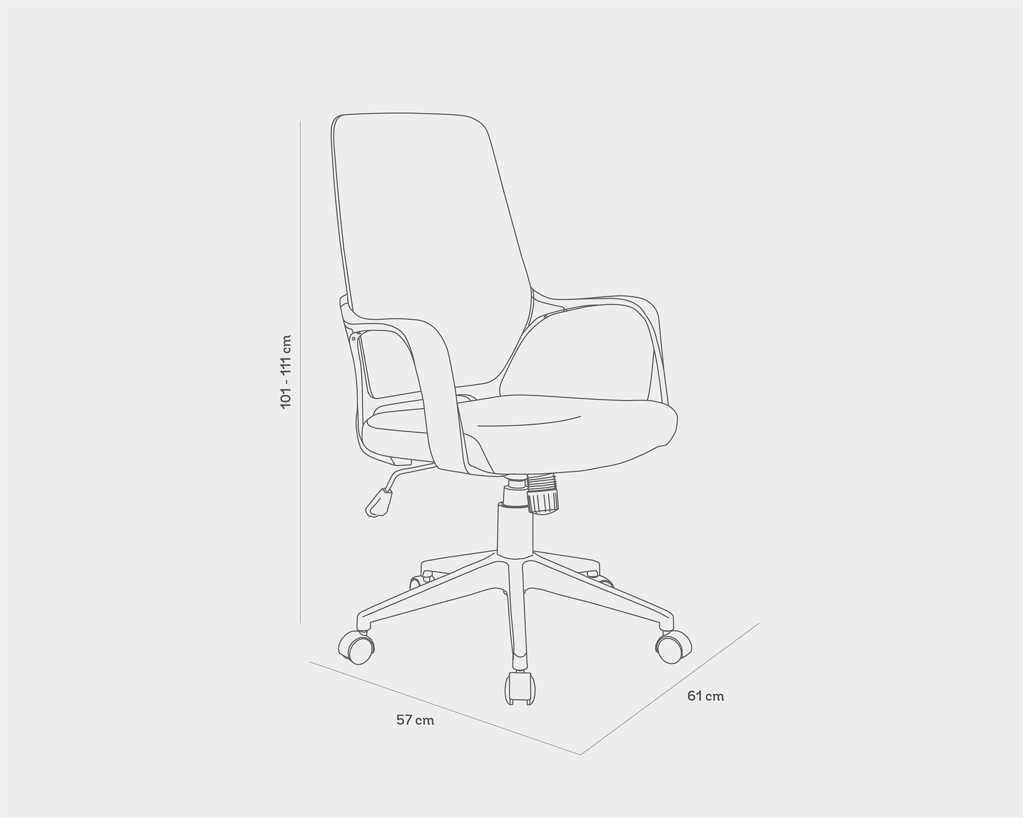 Silla PC Solange gris/blanco-4