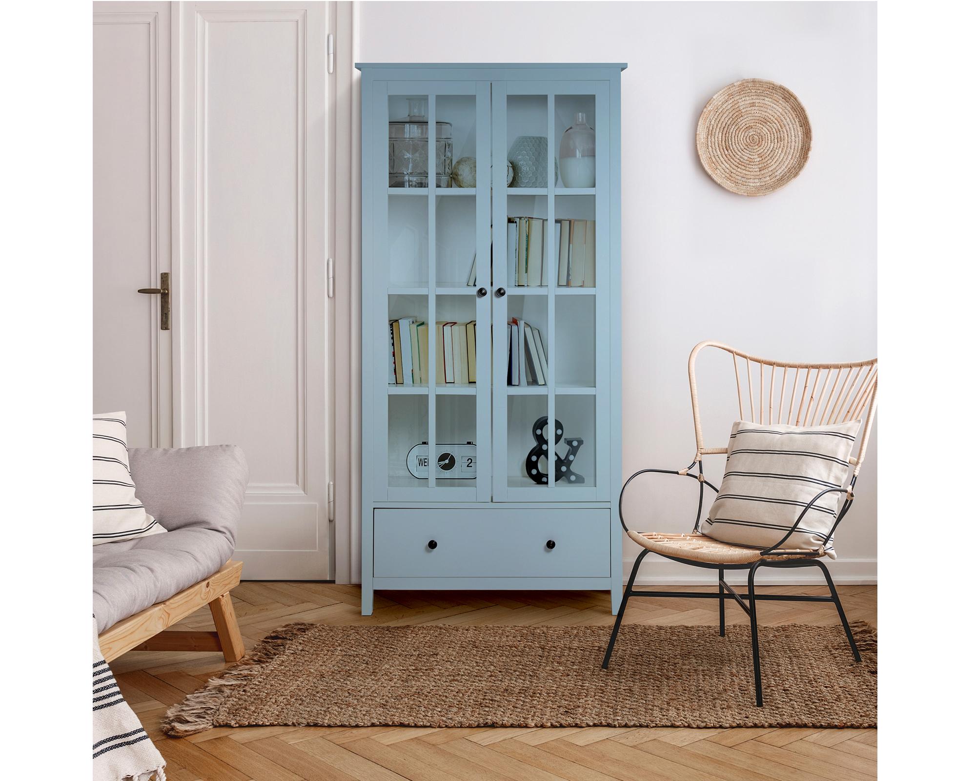 Vitrina Benedikt 2 puertas 190x94x44 cm-4