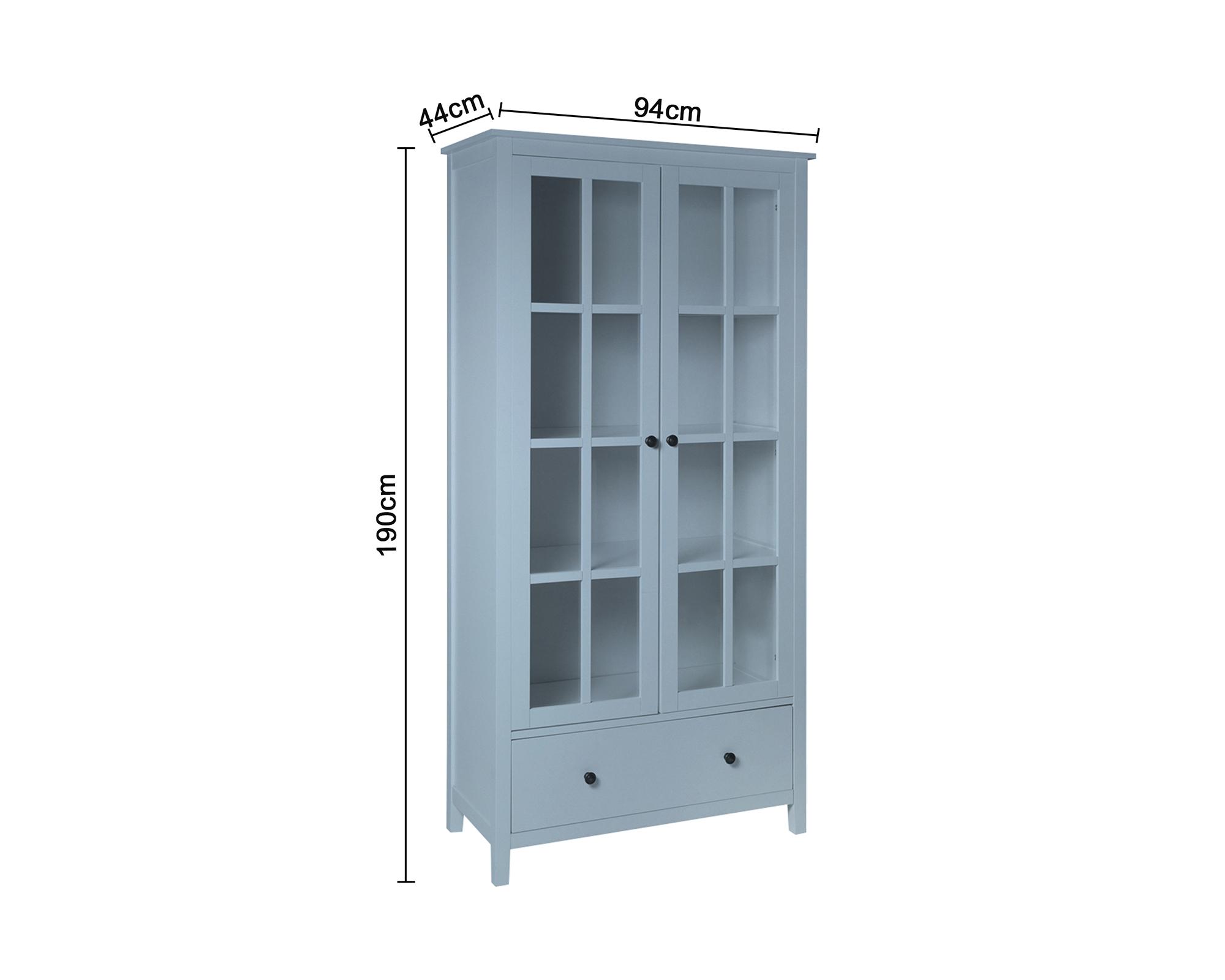 Vitrina Benedikt 2 puertas 190x94x44 cm-5