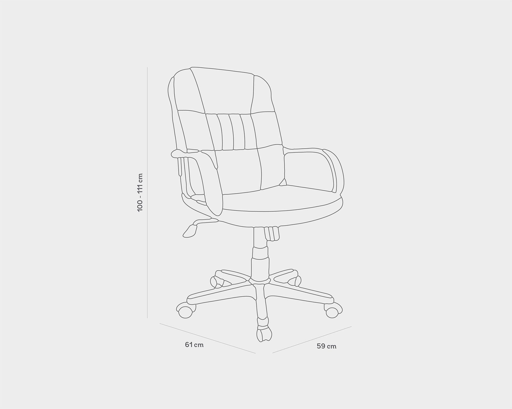 Sillón ejecutivo 6100 caramel-4