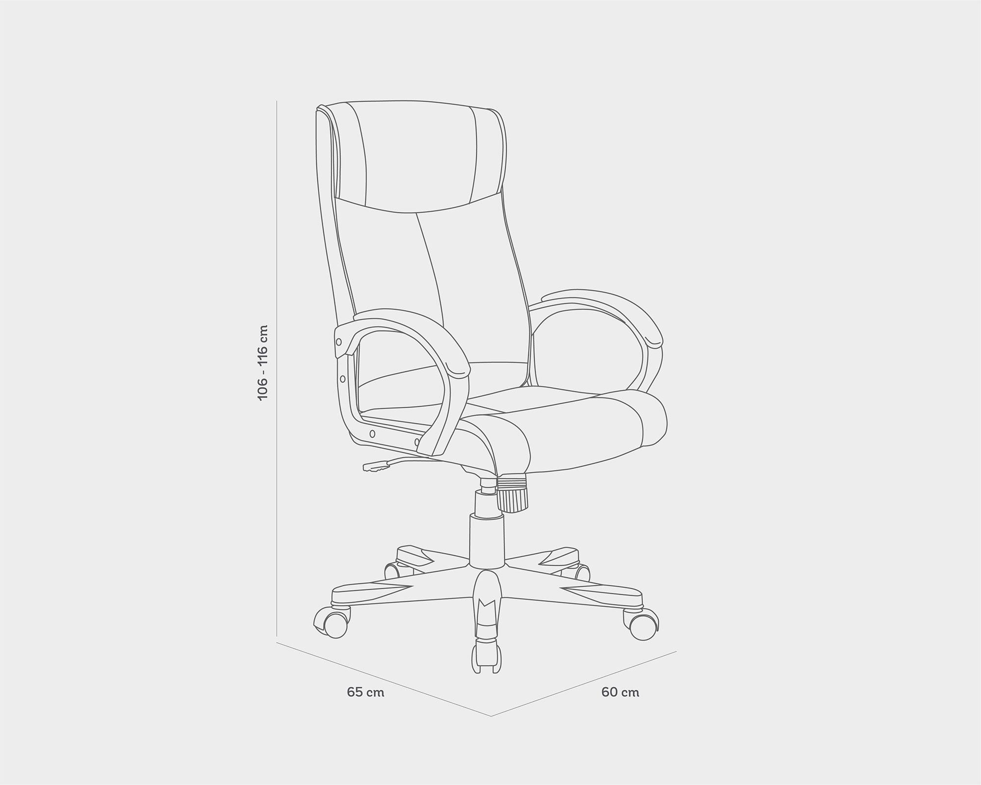 Sillón ejecutivo Michigan beige-4